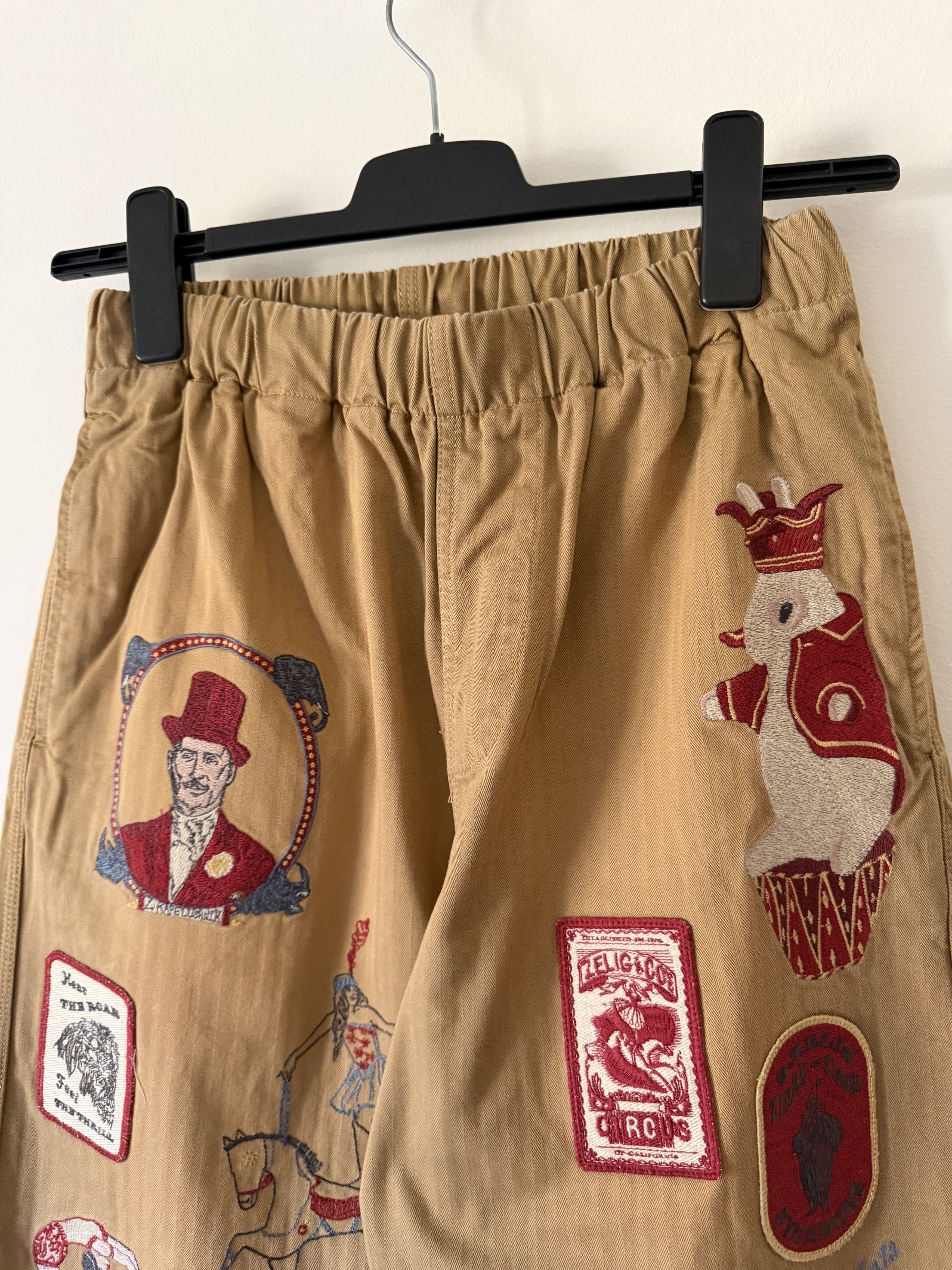 Samuel Zelig Samuel Zelig Cirque Embroidered Pants in Beige Size US 32 / EU 48 - 2 Thumbnail
