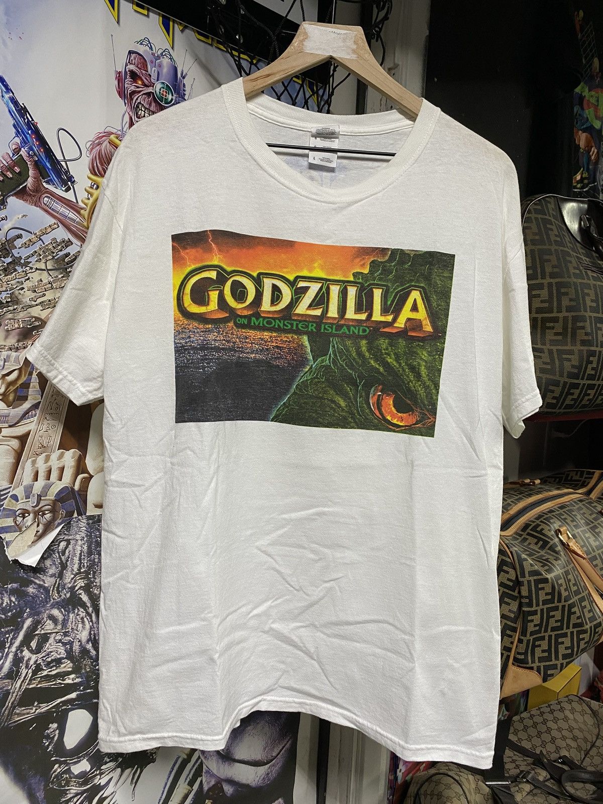 Vintage Vintage Godzilla Movie T-Shirt Rare Adult Size Large Size US L / EU 52-54 / 3 - 1 Thumbnail