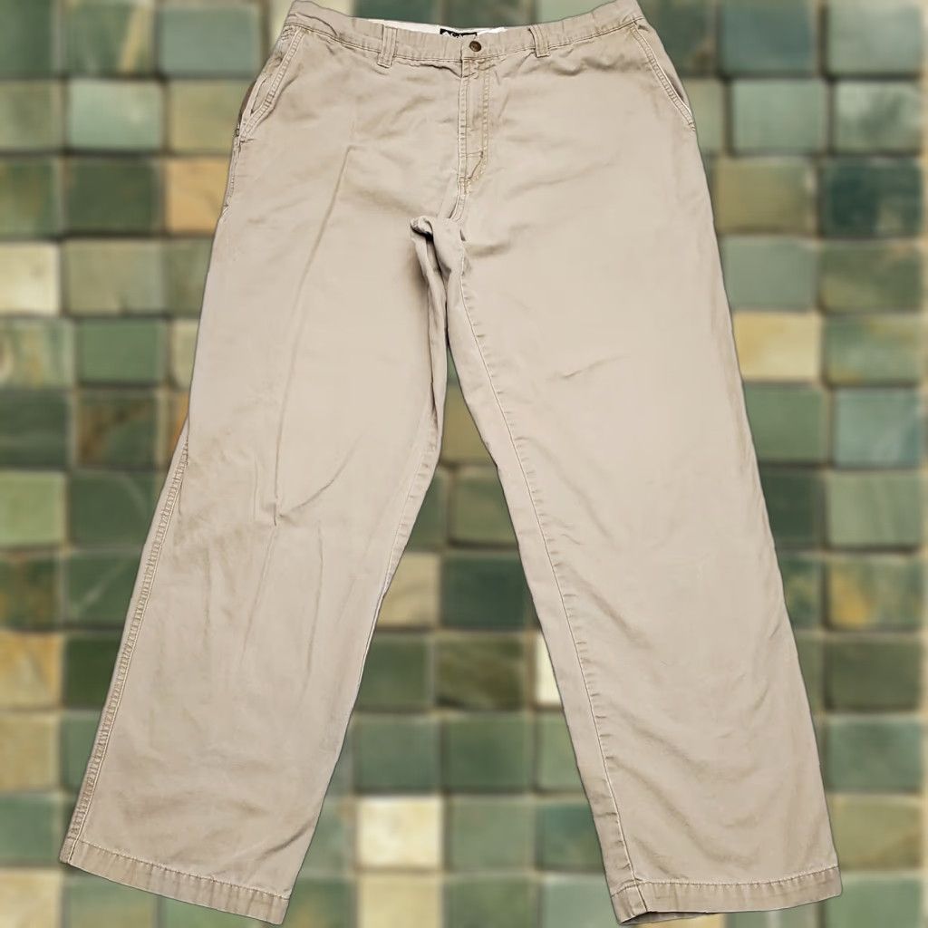 Vintage Columbia Men Cargo Pants 38x31 Beige Canvas Outdoors Hike Camp 90s Columba? (Wait) Size US 38 / EU 54 - 1 Thumbnail