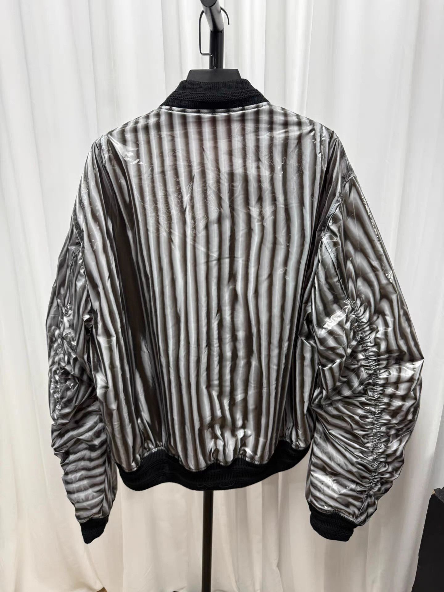 Walter Van Beirendonck Walter Van Beirendonck Striped Slogan Bomber K20 Size US L / EU 52-54 / 3 - 6 Thumbnail