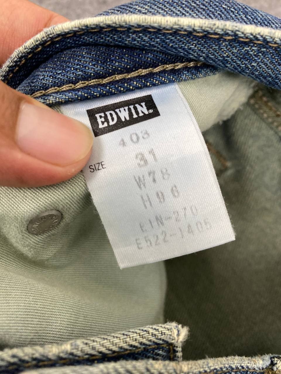 Edwin vintage edwin distressed denim nice design Size US 32 / EU 48 - 15 Thumbnail