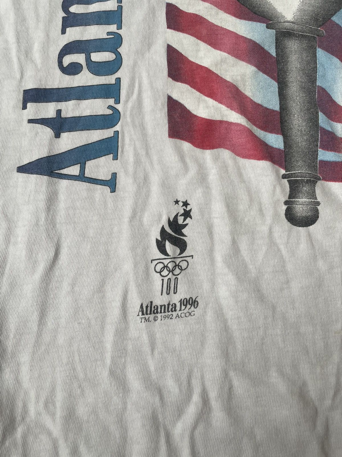 Vintage Vintage 1990’s Atlanta Olympic tee Shirt Size US XL / EU 56 / 4 - 3 Thumbnail