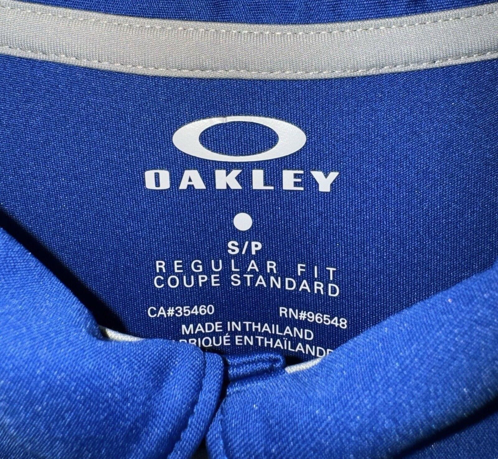 Oakley Oakley Blue Striped Dri Fit Mens Collared Polo Shirt S Size US S / EU 44-46 / 1 - 7 Thumbnail
