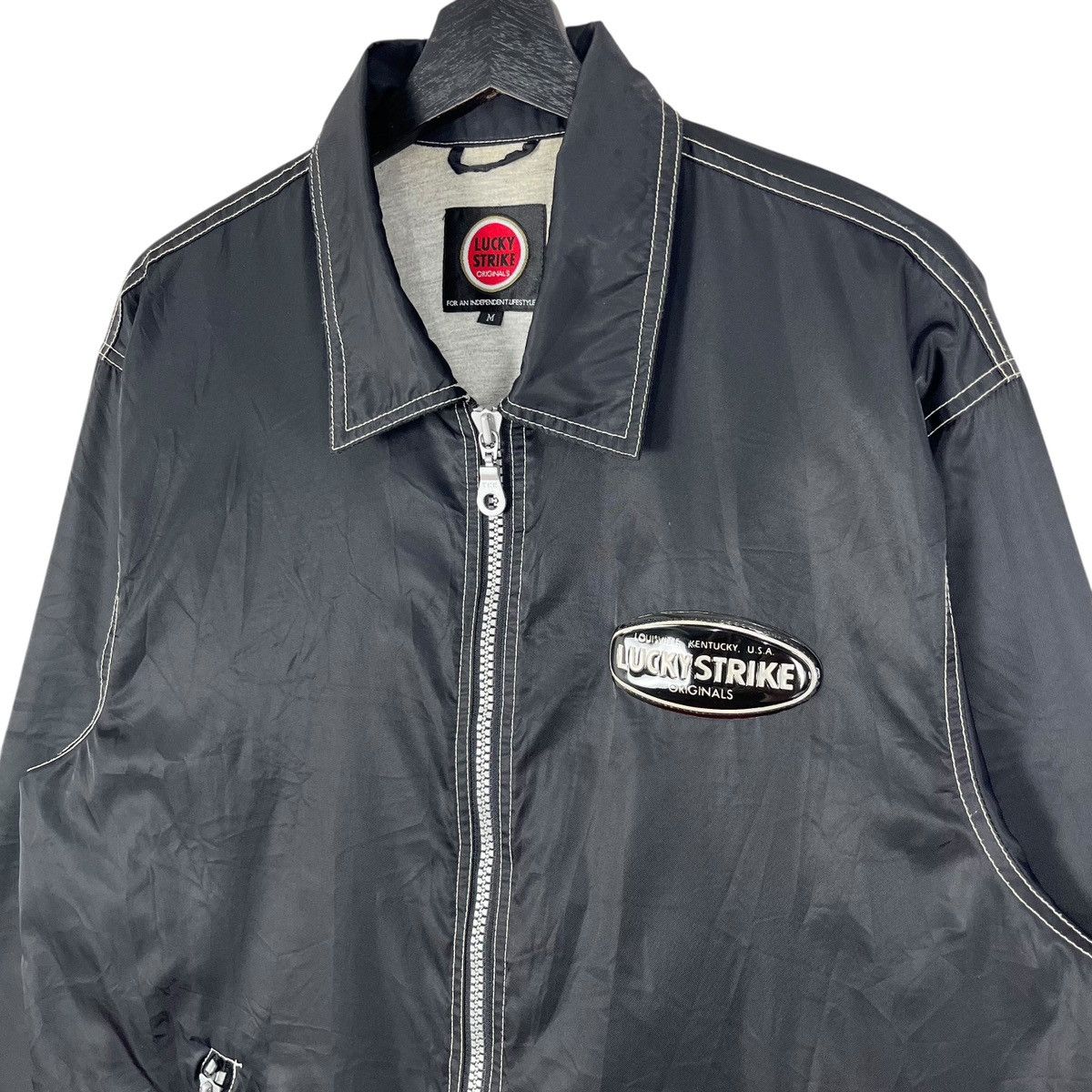 Vintage Vintage Lucky Strike Zipper Light Jacket Size US M / EU 48-50 / 2 - 4 Thumbnail