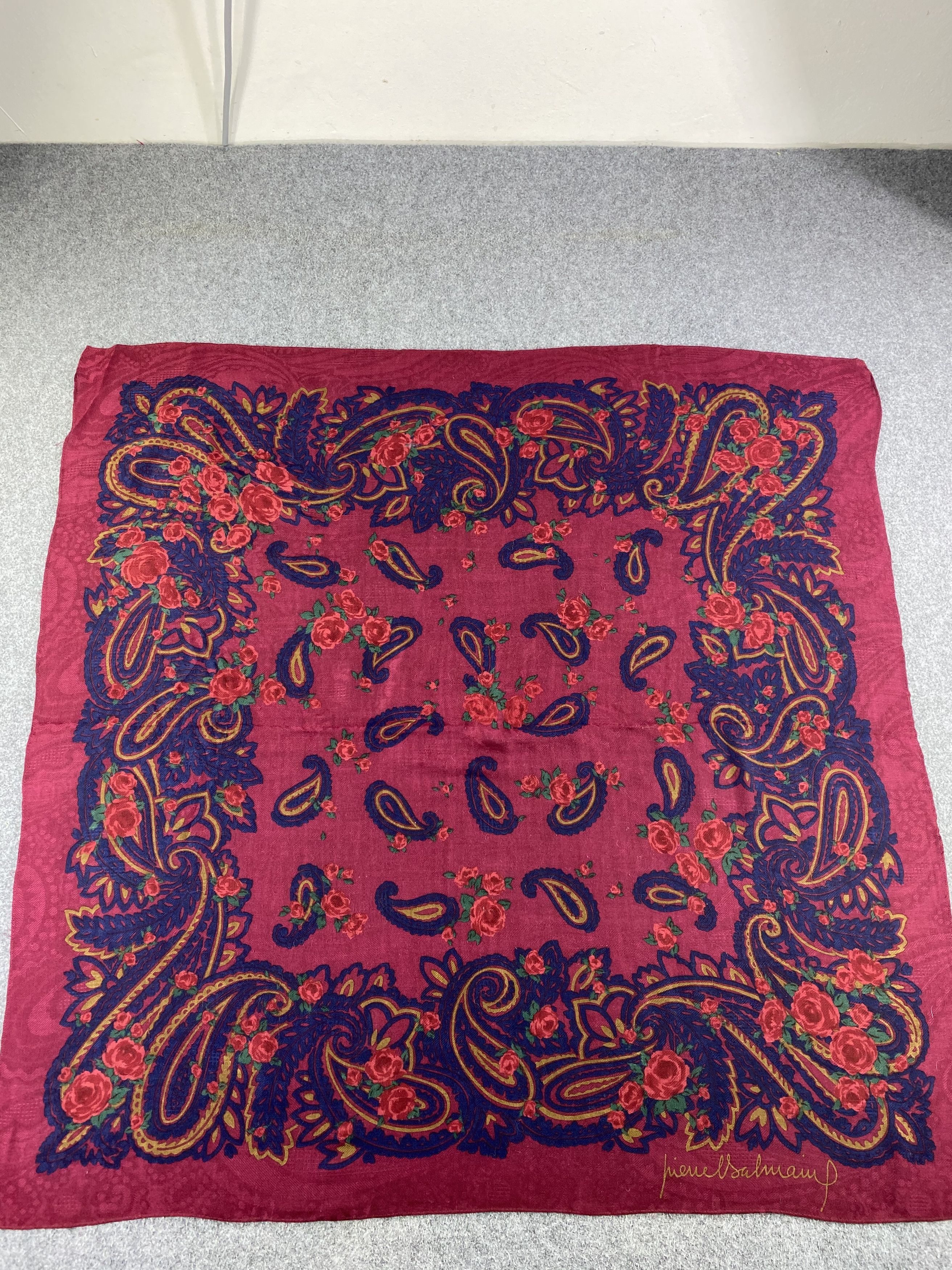 Pierre Balmain × Vintage Pierre Balmain Wool Scarf / Neckwear / Muffler Size ONE SIZE - 3 Thumbnail