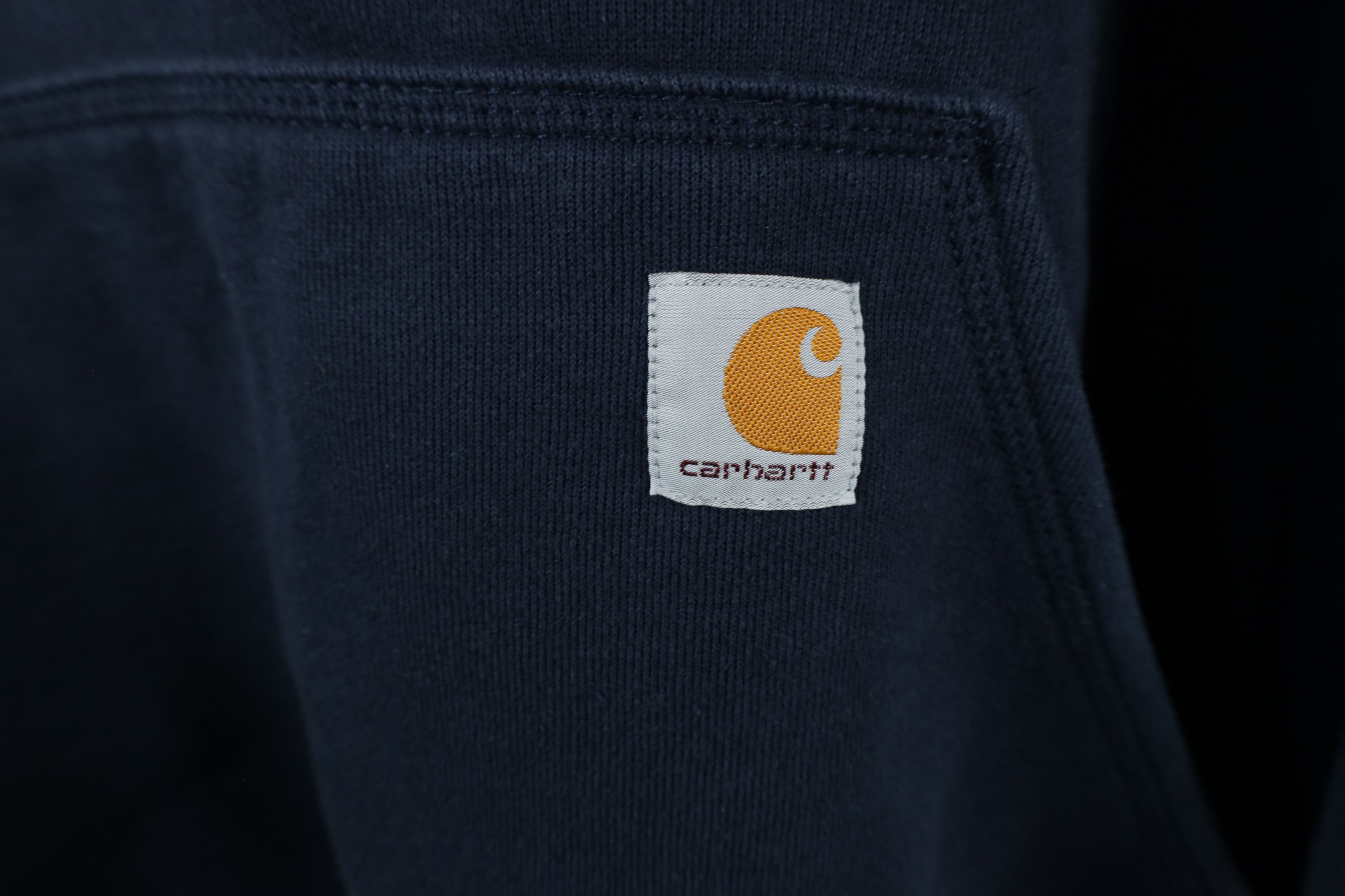 Carhartt × Vintage Vintage Carhartt Spell Heavyweight Hoodie Sweatshirt Blue Size US XL / EU 56 / 4 - 5 Thumbnail
