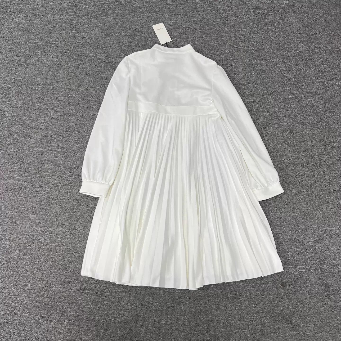Gucci Gucci Racket Embroidered White A-Line Dress L Size L / US 10 / IT 46 - 2 Thumbnail