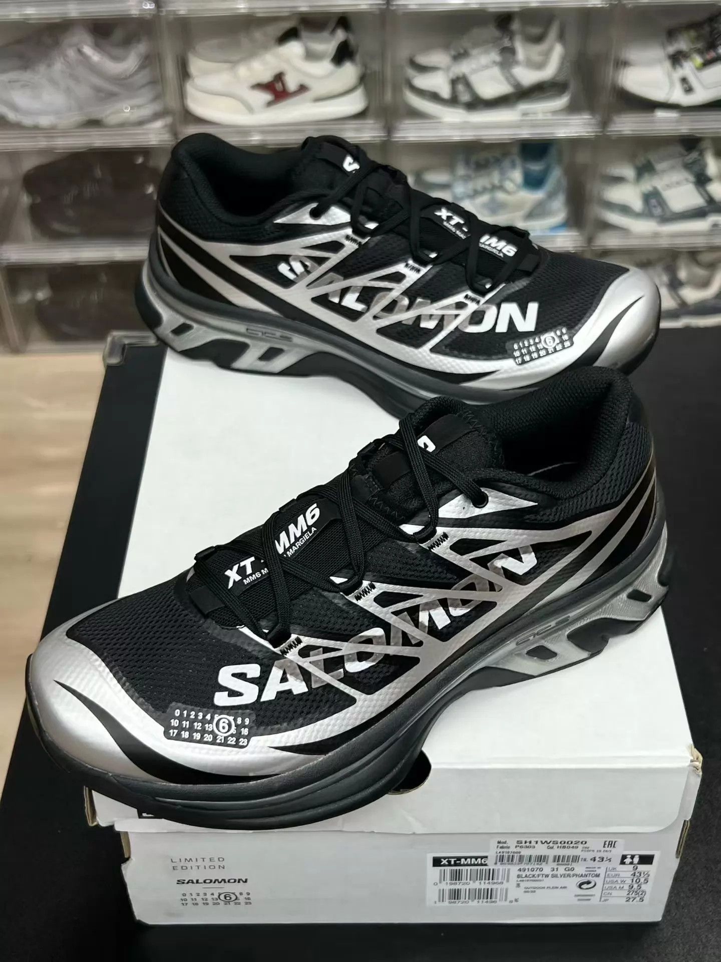 MM6 MM6 x Salomon XT-6 Black Silver 43 Rare Vintage Size US 10 / EU 43 - 1 Thumbnail