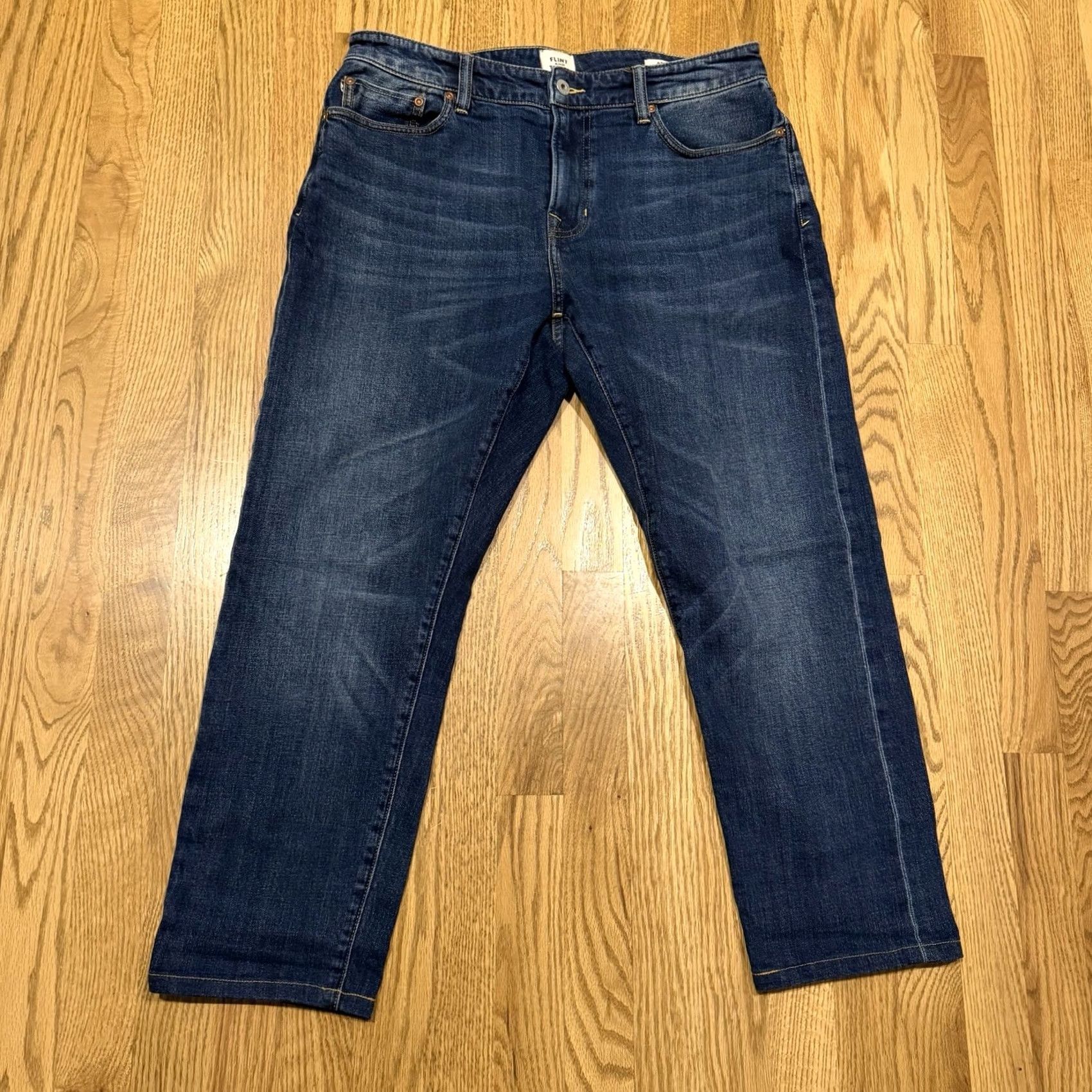 Flint And Tinder Flint And Tinder Jeans Men’s 32x26 Hemmed Athletic Tapered Denim Blue 5-Pocket Slim Fit N/A Size US 32 / EU 48 - 3 Thumbnail