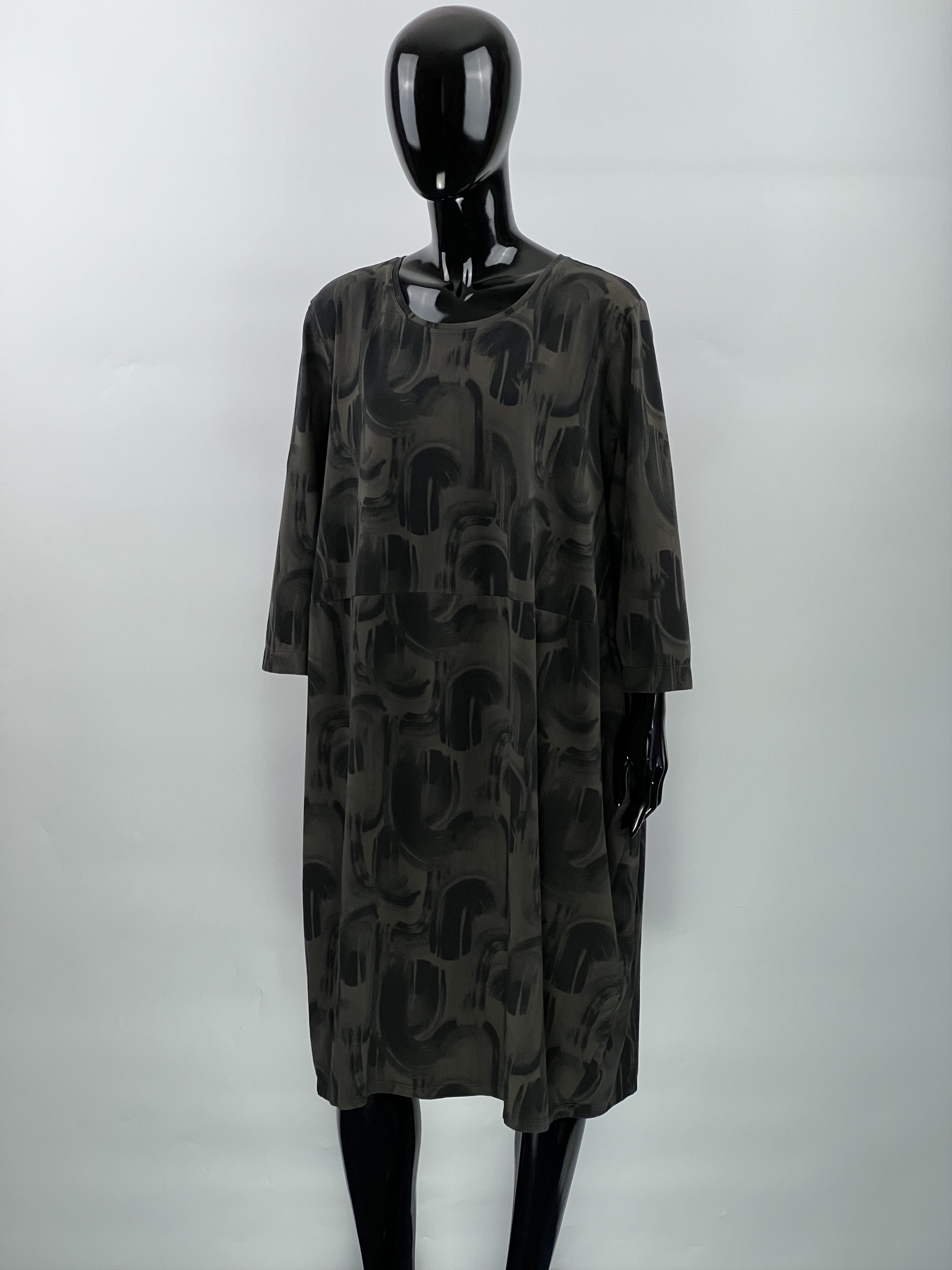 Designer Grizas Lagenlook Cotton Midi Dress Size XL/XXL Oversized Size XL / US 12-14 / IT 48-50 - 2 Thumbnail