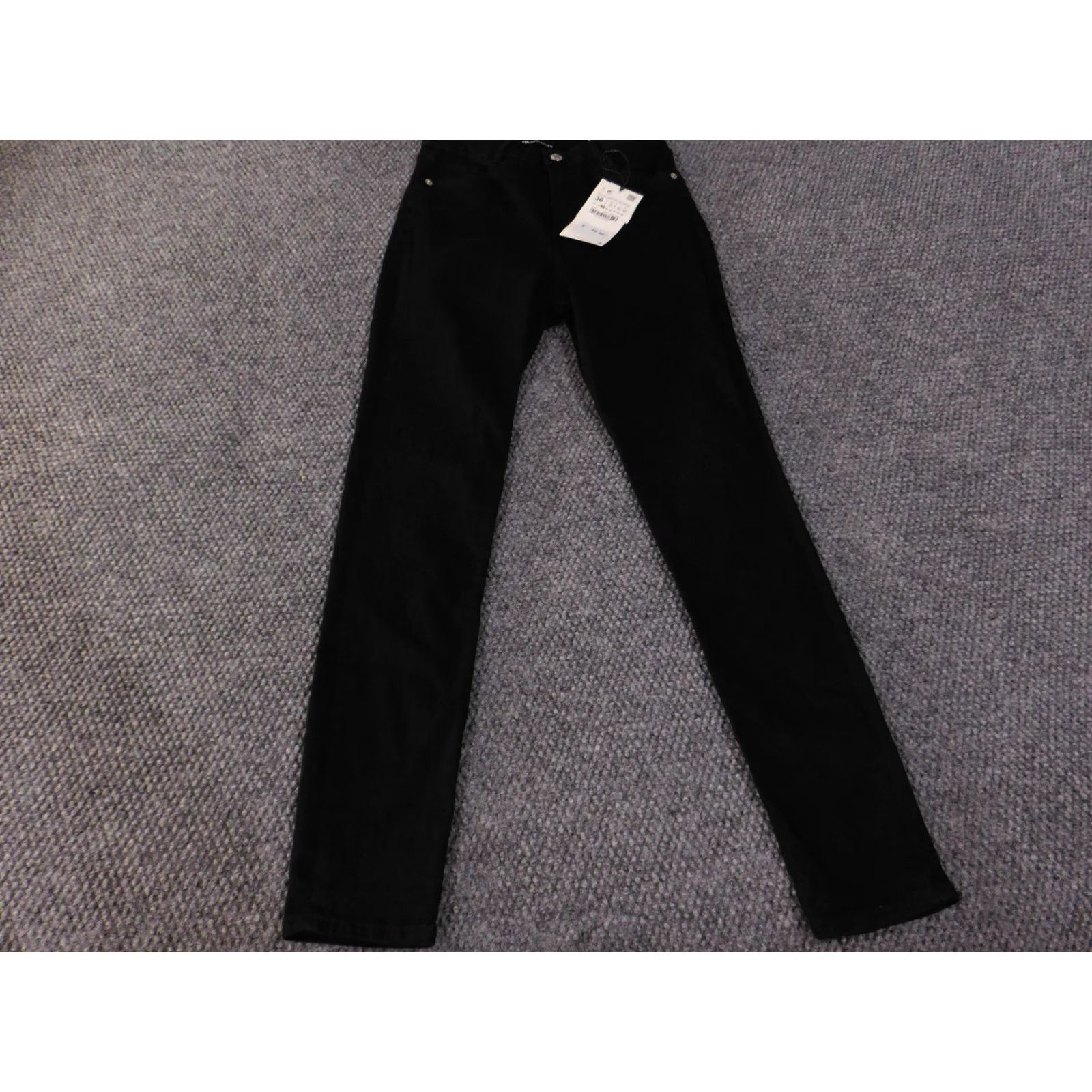 Zara Zara Jeans Womens 4 Black Sculpt Hi-Rise Ankle Length Stretch Denim Pants Skinny Jeans Womens Black SCULPT 90s? Size 27" / US 4 / IT 40 - 2 Thumbnail