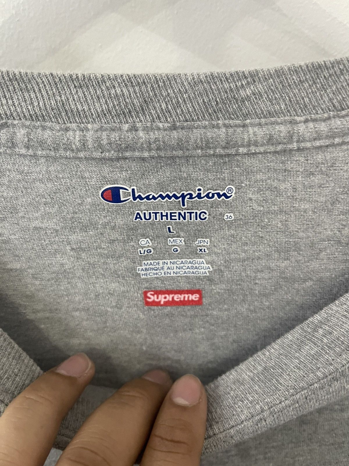 Champion × Supreme Supreme Champion long sleeve Size US L / EU 52-54 / 3 - 3 Thumbnail