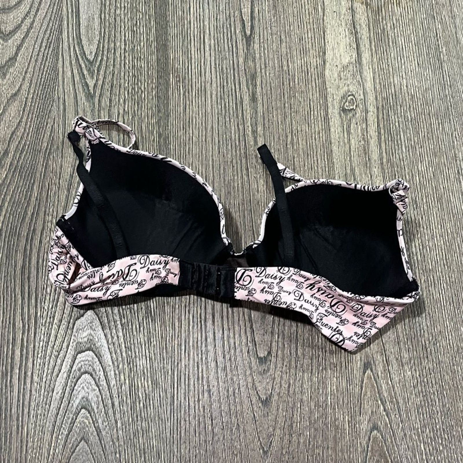 Vintage Daisy Fuentes Push Up Bra Adjustable Strap Pink Size 36C Size ONE SIZE - 4 Thumbnail
