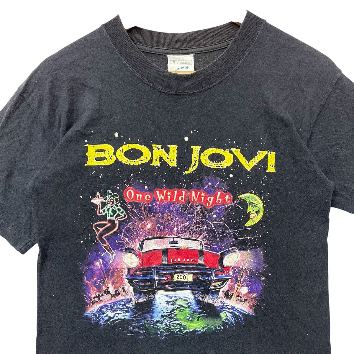 Band Tees Vintage 2001 Bon Jovi one wild night tag white screenstar Size US S / EU 44-46 / 1 - 2 Thumbnail