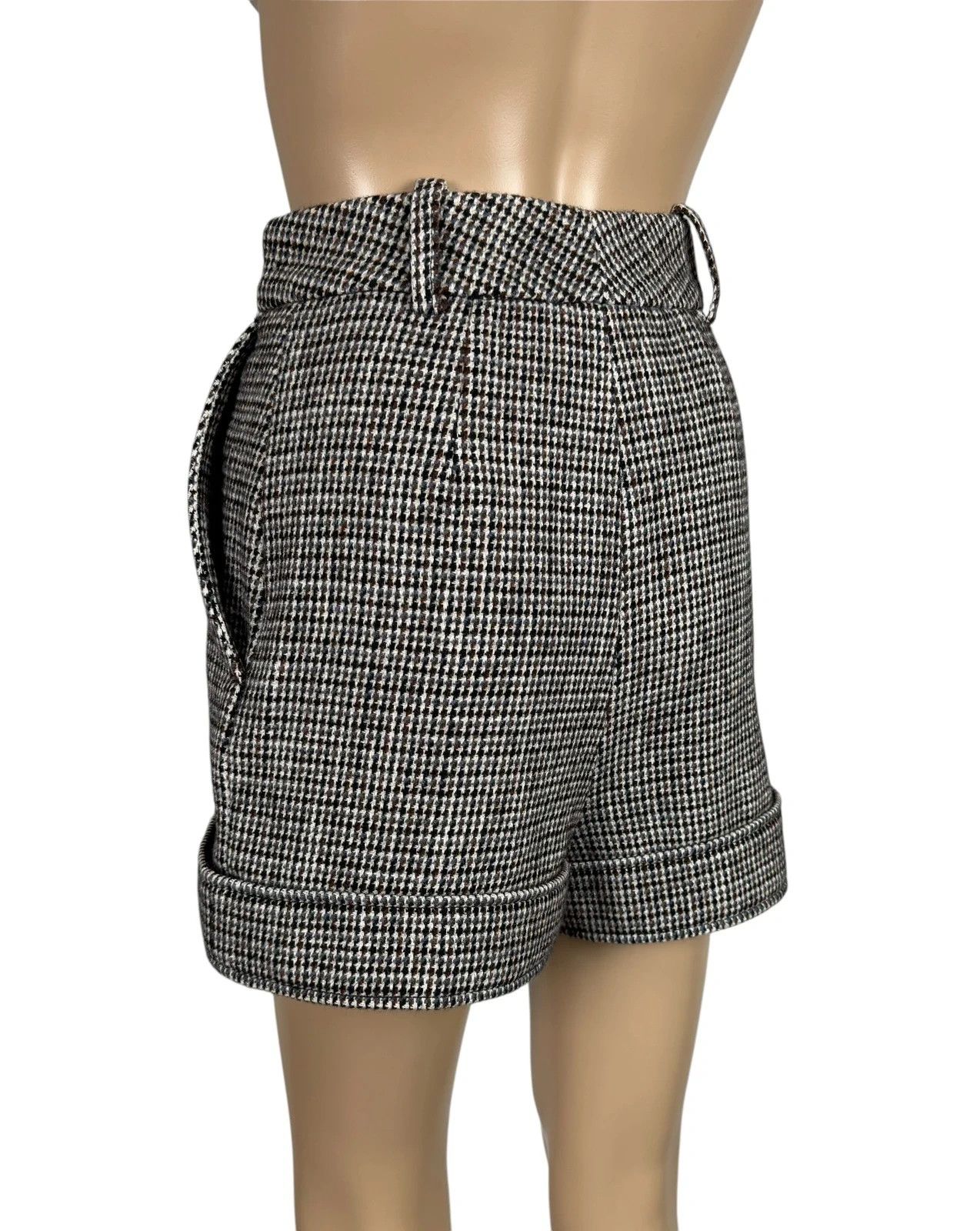 Maje Maje Shorts Herringbone Wool Cotton size 36 Size 26" / US 2 / IT 38 - 5 Thumbnail