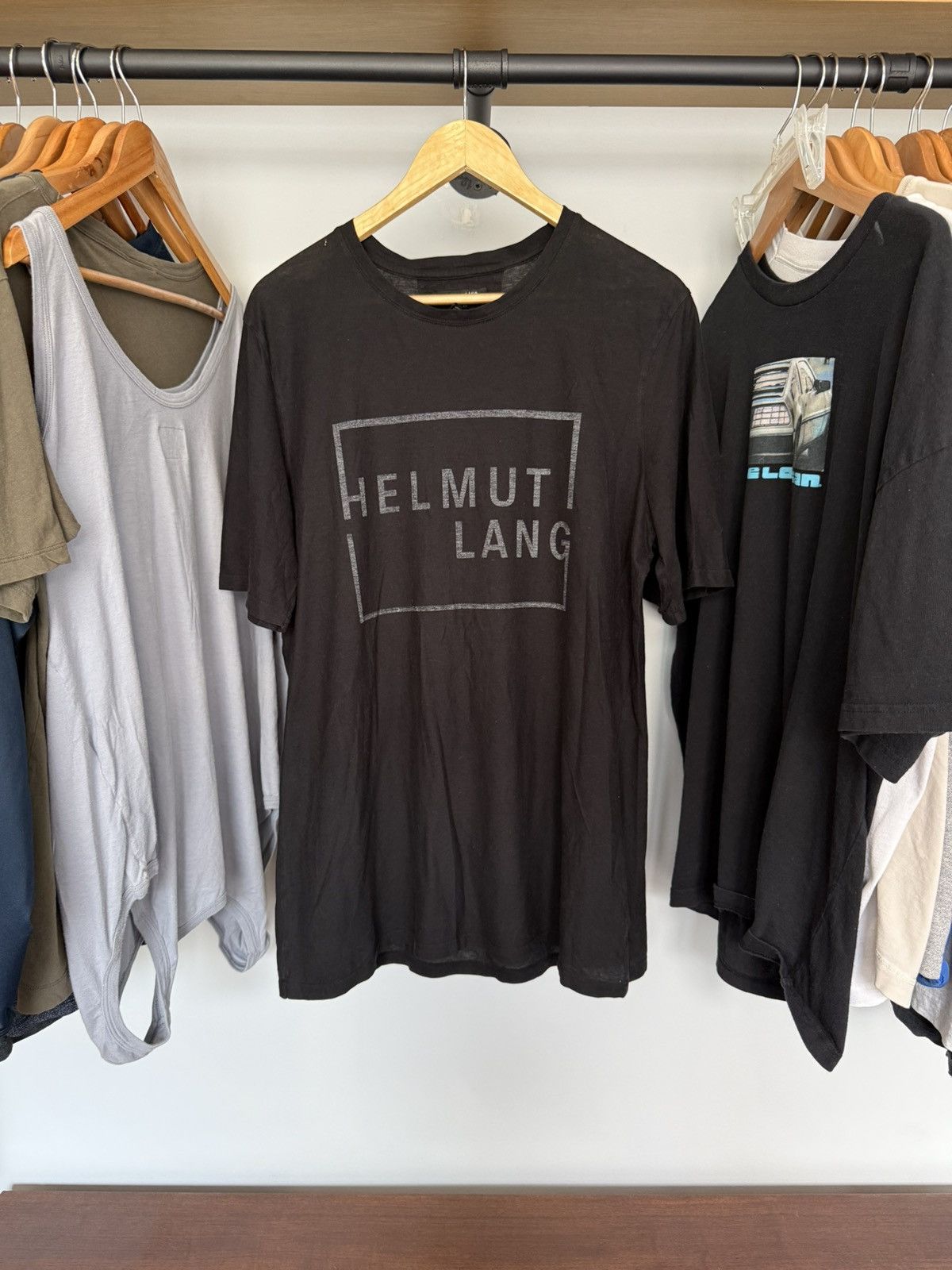 Helmut Lang Helmut Lang Logo T-Shirt Size US L / EU 52-54 / 3 - 1 Thumbnail