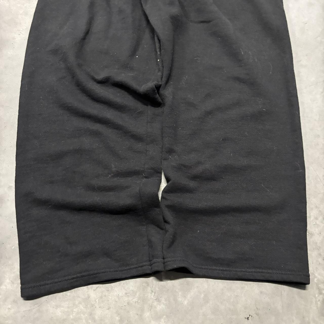 Japanese Brand × Vintage Crazy Vintage Y2K/2000s Baggy Black Essential Sweatpants! Size US 34 / EU 50 - 5 Thumbnail