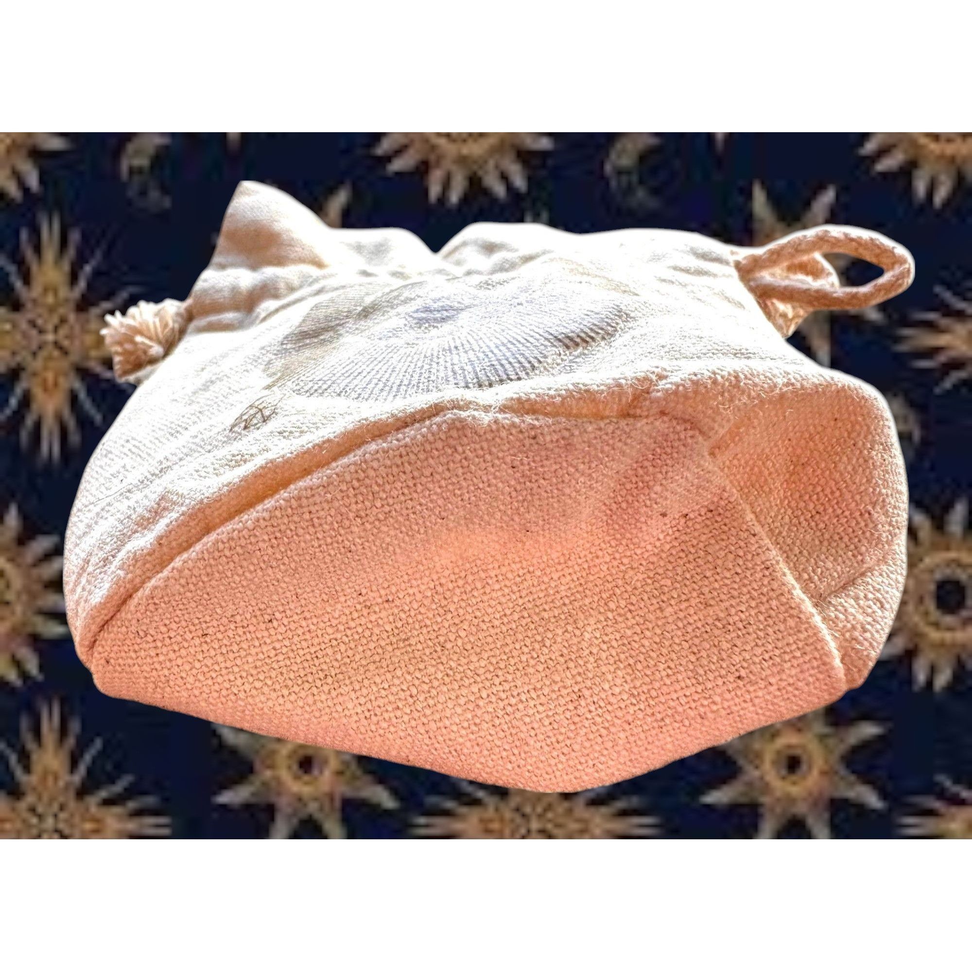 Vintage Drawstring Jewelry Pouch Good Mojo Co Sun Face Crystals Stas Size ONE SIZE - 12 Thumbnail