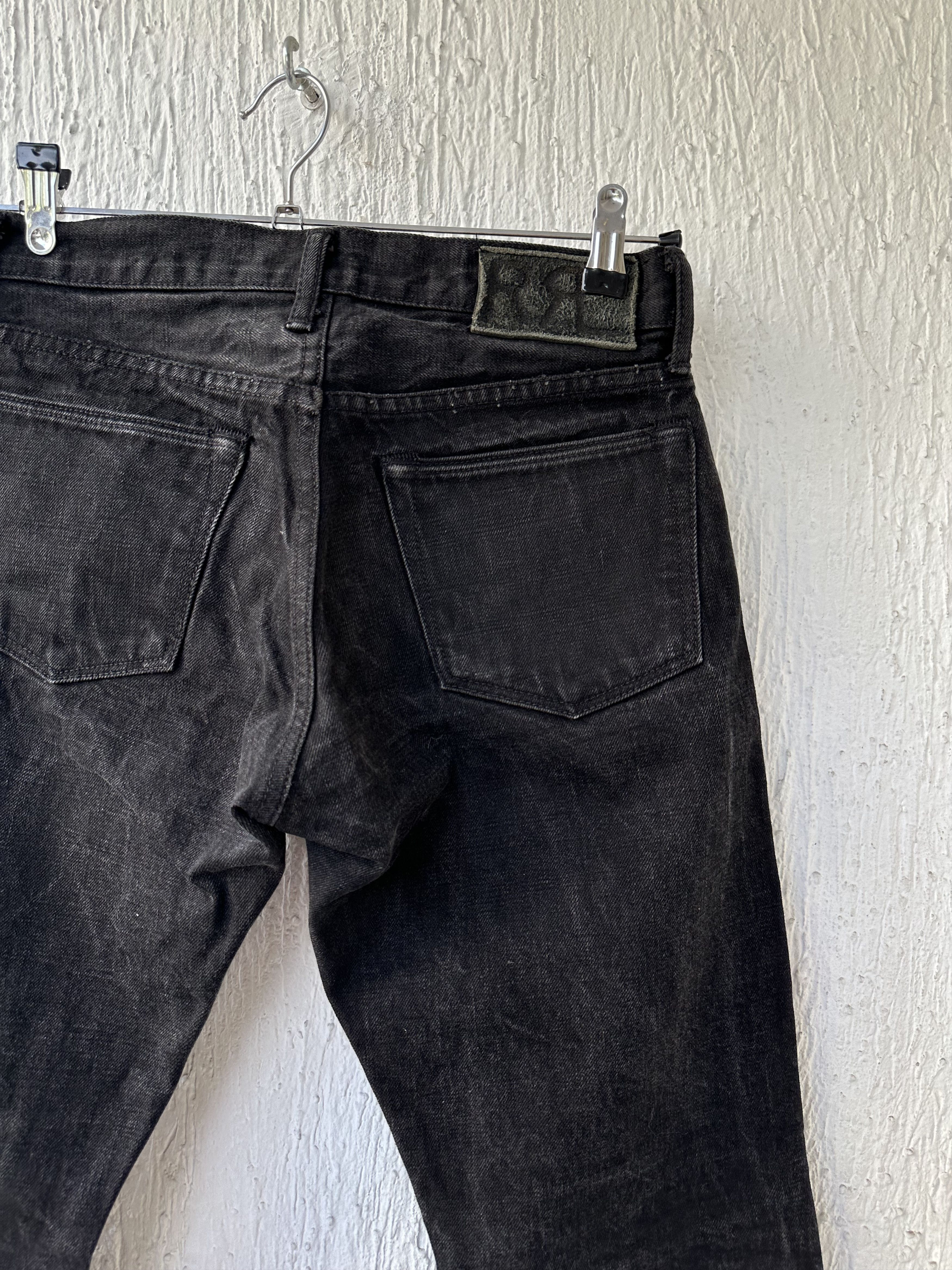 RRL Ralph Lauren black slim fit selvedge jeans Size US 30 / EU 46 - 4 Thumbnail