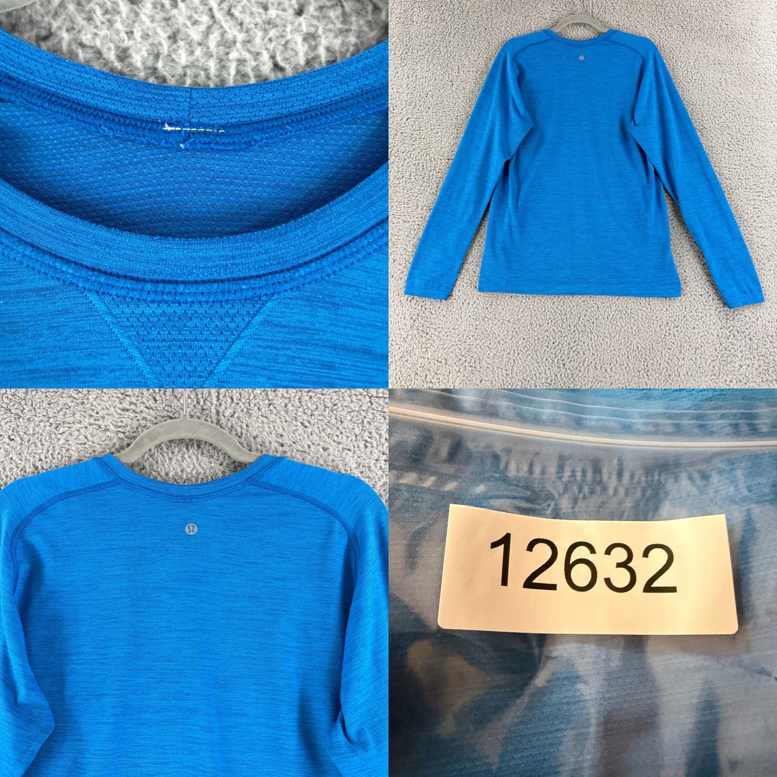 Lululemon Lululemon Metal Vent Shirt Mens Medium Blue Long Sleeve Pullover Gym Wear Size US M / EU 48-50 / 2 - 8 Thumbnail