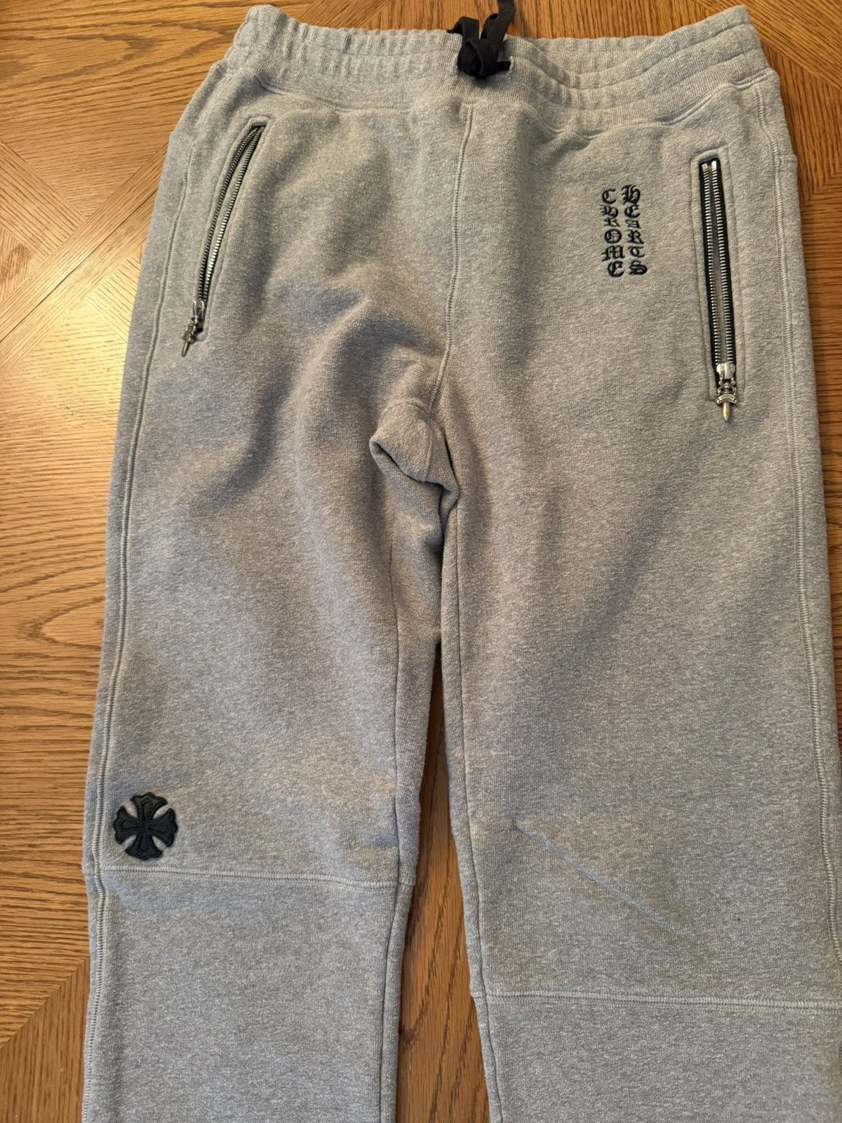 Chrome Hearts Chrome hearts patchwork sweat pants Size US 31 - 1 Thumbnail