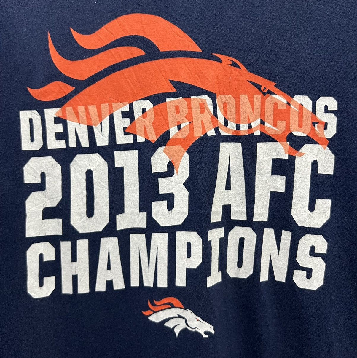 Nike × Vintage VINTAGE NIKE DENVER BRONCOS 2013 AFC CHAMPIONS SHIRT Size US L / EU 52-54 / 3 - 3 Thumbnail