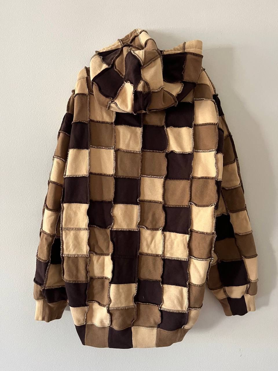 Supreme Supreme Reverse Patchwork Zip Up Hooded Sweatshirt L size Size US L / EU 52-54 / 3 - 8 Thumbnail