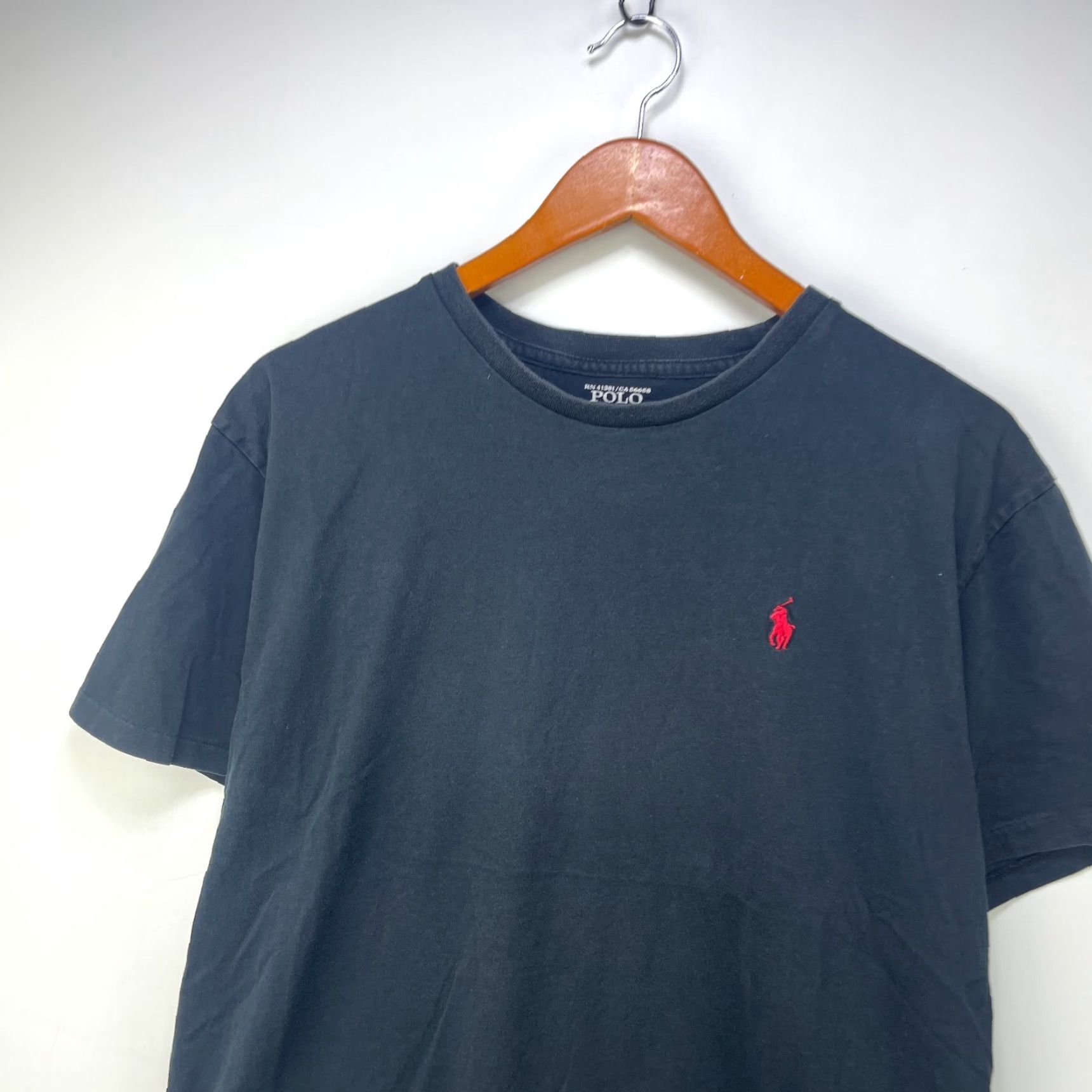Hanes VINTAGE Hanes T-Shirt Black Polo Ralph Lauren? Size US L / EU 52-54 / 3 - 2 Thumbnail