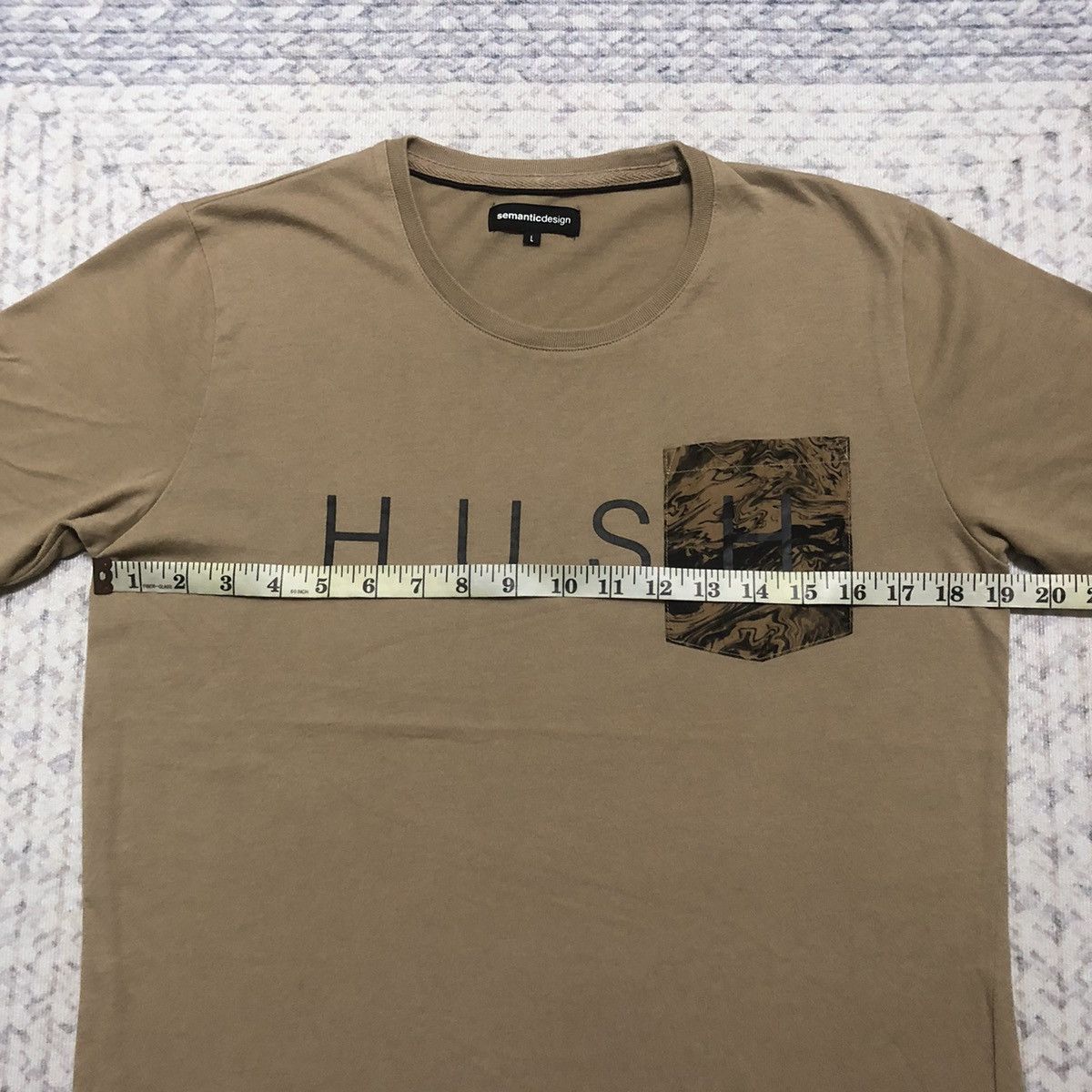 If Six Was Nine × Japanese Brand × semanticdesign Rare Semantic Design ‘HUSH’ Pocket Tees Size US S / EU 44-46 / 1 - 8 Thumbnail