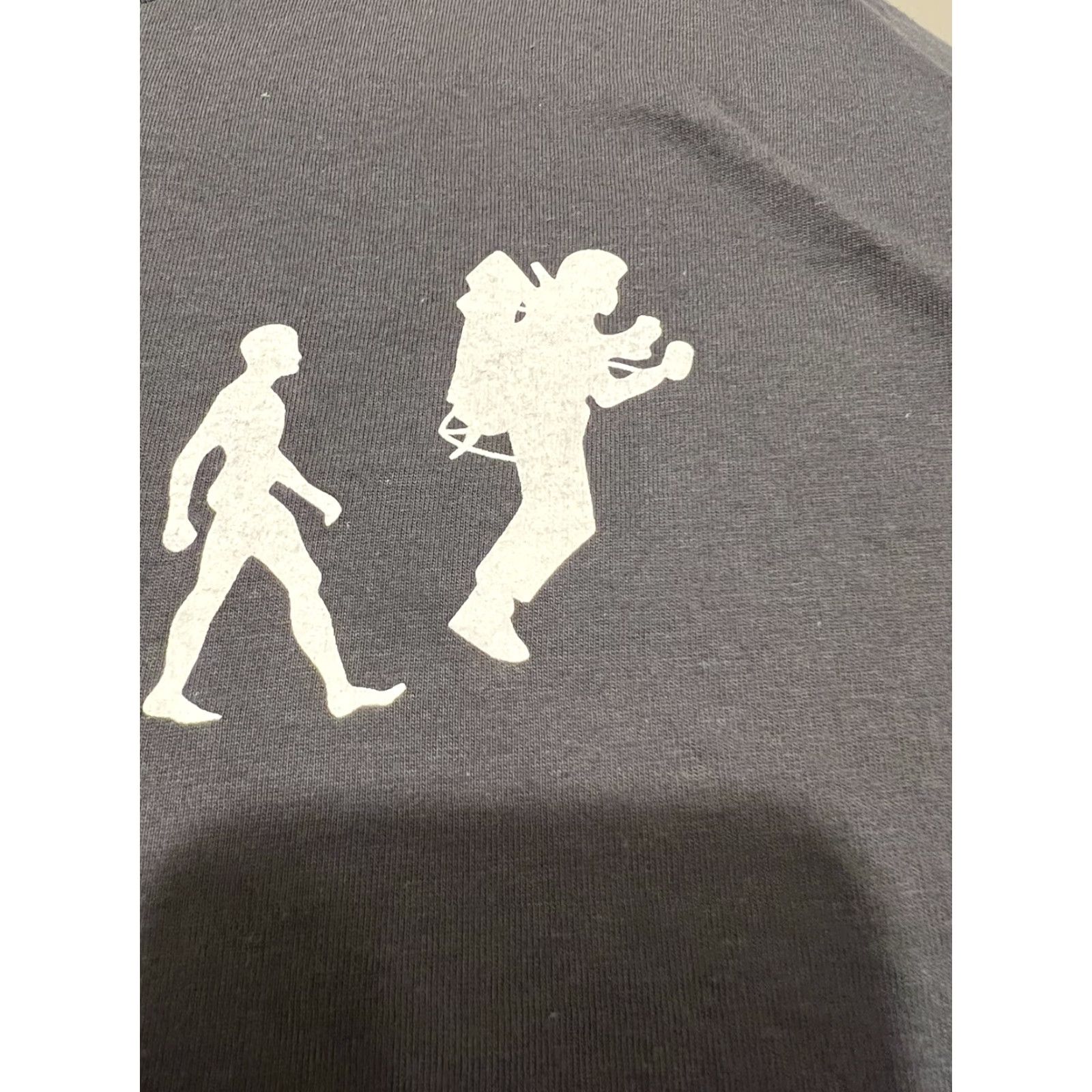 American Apparel New Rare Alphabet GOOGLEX Ape To Man w/ Jetpack Evolution Shirt Medium Gray Size US M / EU 48-50 / 2 - 3 Thumbnail