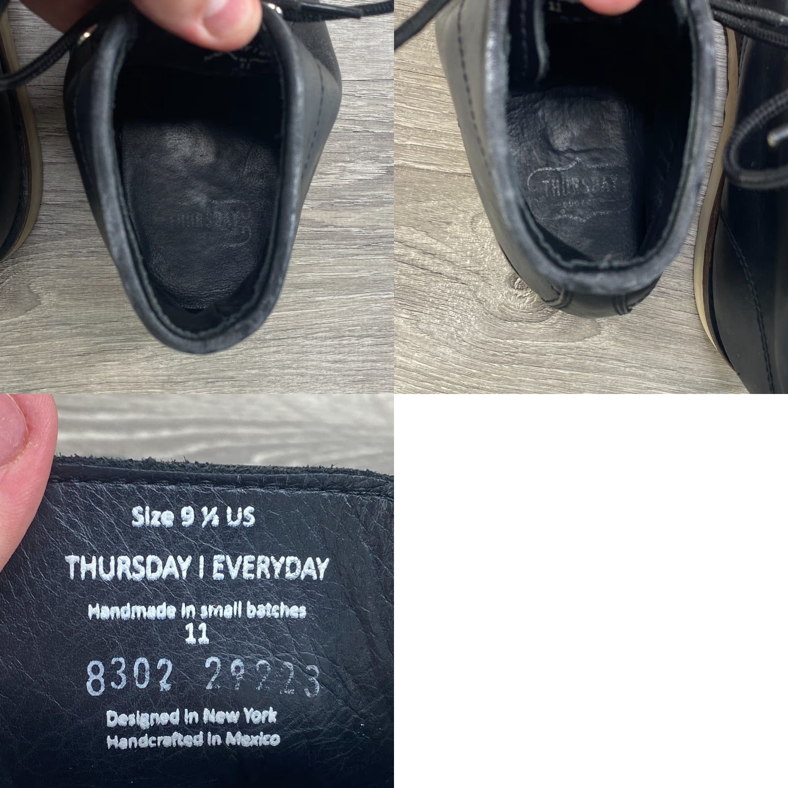 Thursday Boot Company VINTAGE Thursday Boot Co Everyday Boots Mens 9.5 Leather Handmade Vibram Sol Black Leather Boots Size US 10 / EU 43 - 8 Thumbnail