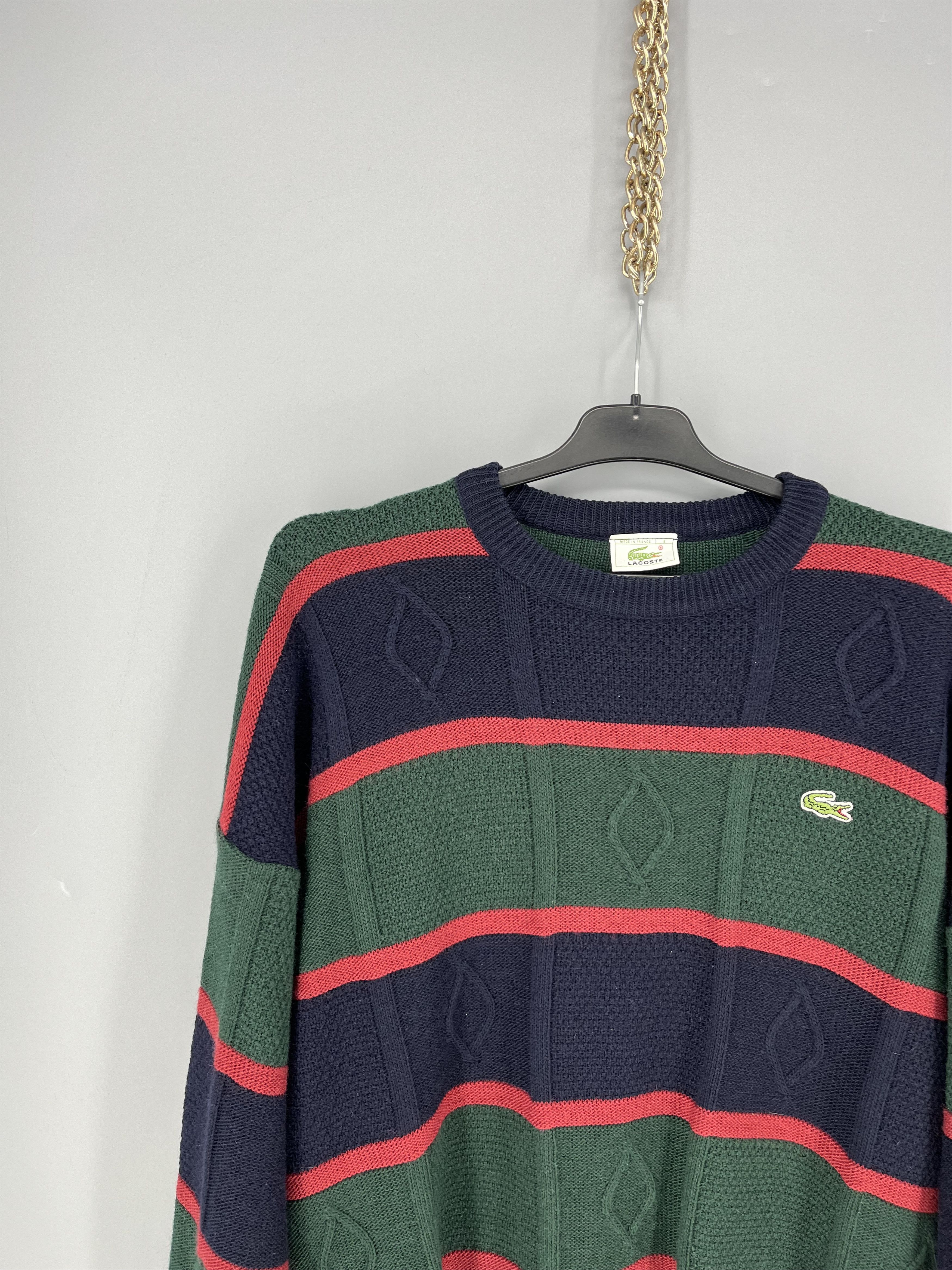 Lacoste Vintage 90S Chemise Lacoste Knitted Sweatshirt Size US M / EU 48-50 / 2 - 4 Thumbnail