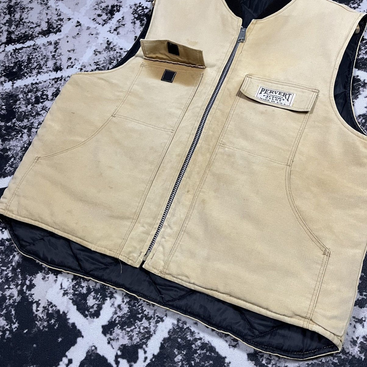 Pervert 4* Pervert NYC OG 90s Quilted Vest –Lenzip USA– Size US XL / EU 56 / 4 - 10 Thumbnail