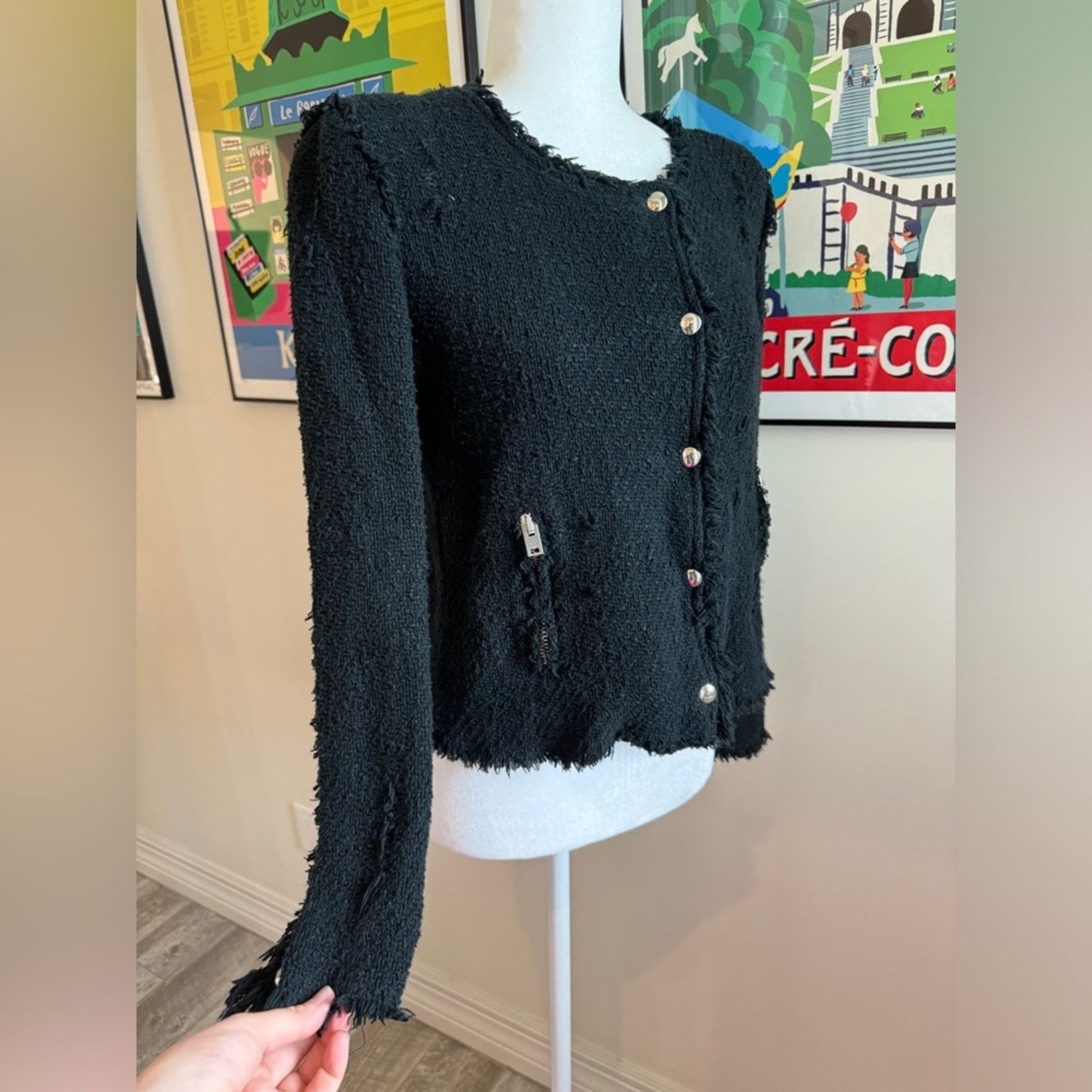 Iro IRO Agnette Tweed Jacket - Size 36 (US 4/6) Size S / US 4 / IT 40 - 6 Thumbnail