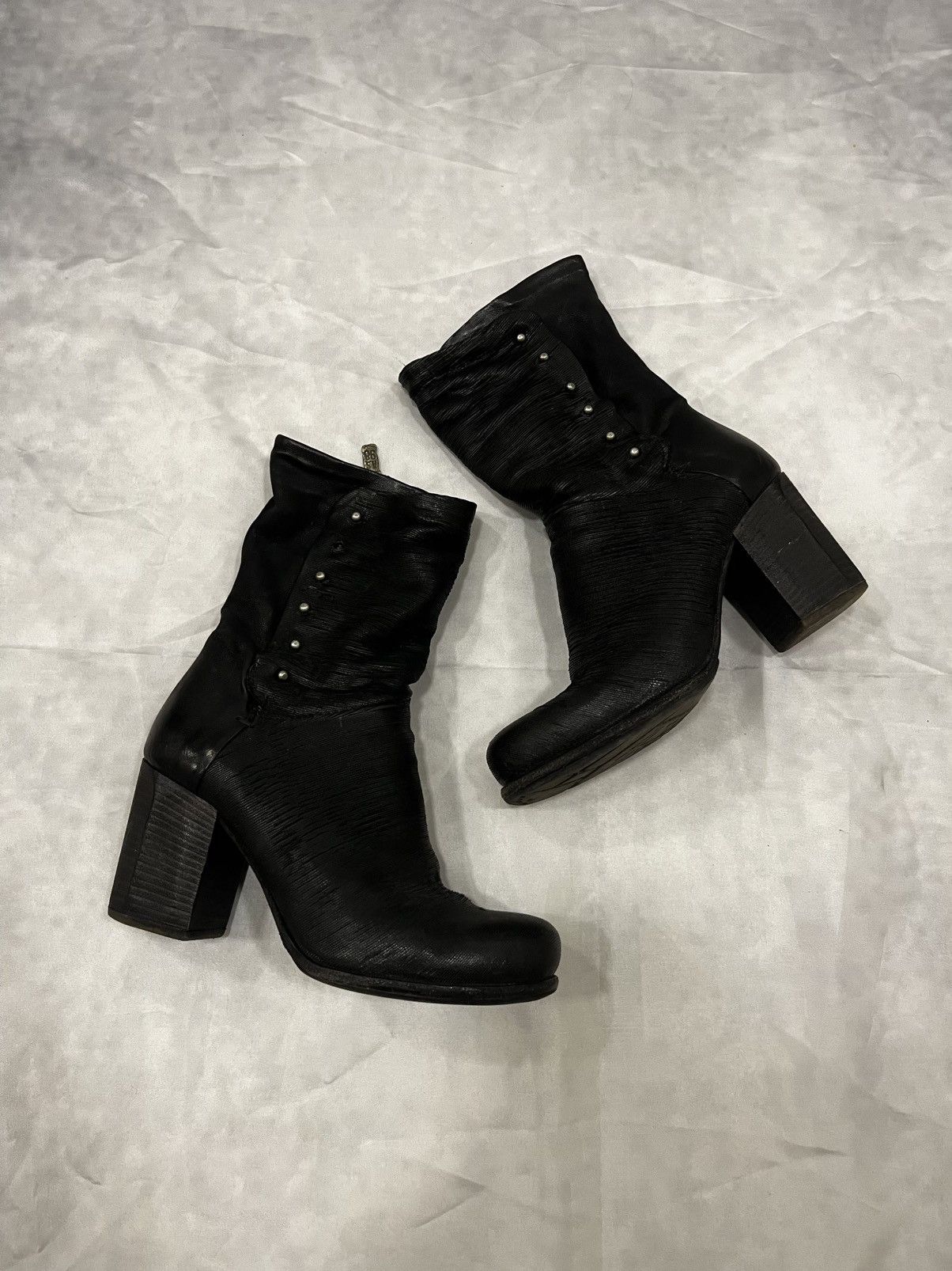 A.S.98 A.S.98 Side-Zip Avant Garde Leather Boots Size US 7 / IT 37 - 2 Thumbnail