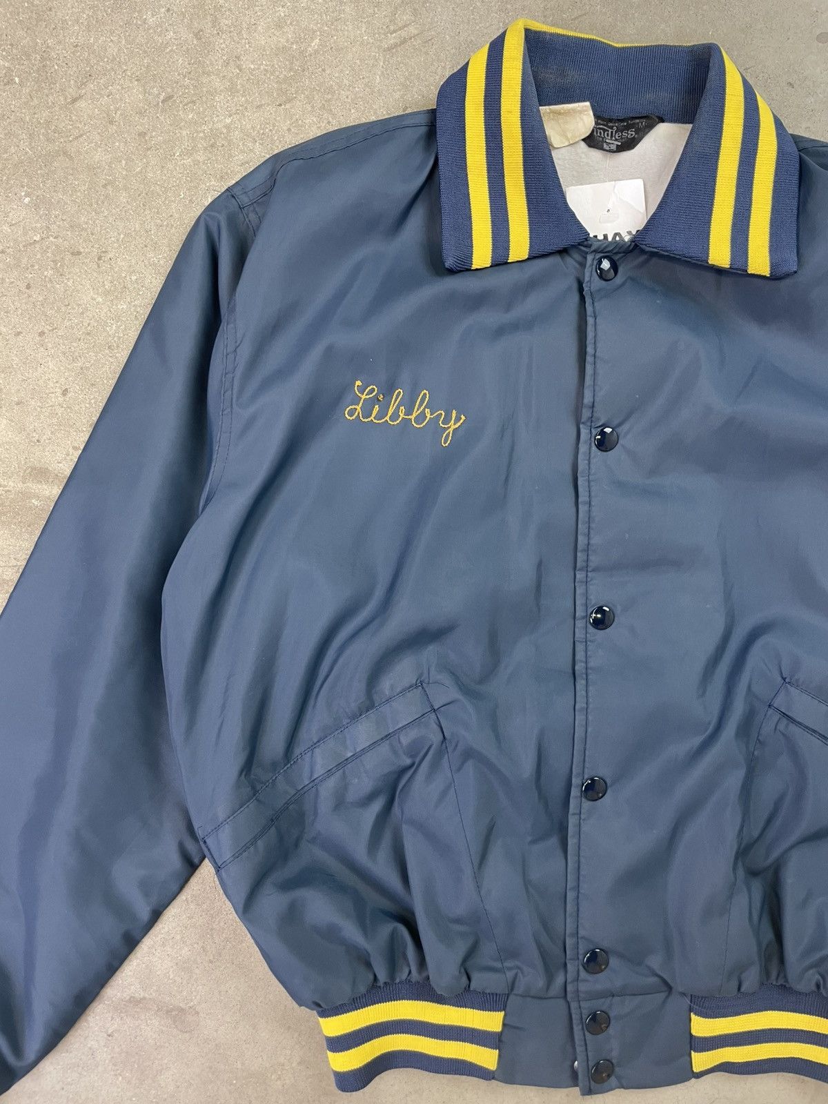 Vintage 80s Vintage Chain Stitched Bomber Jacket Wrestling Medium Size US M / EU 48-50 / 2 - 3 Thumbnail