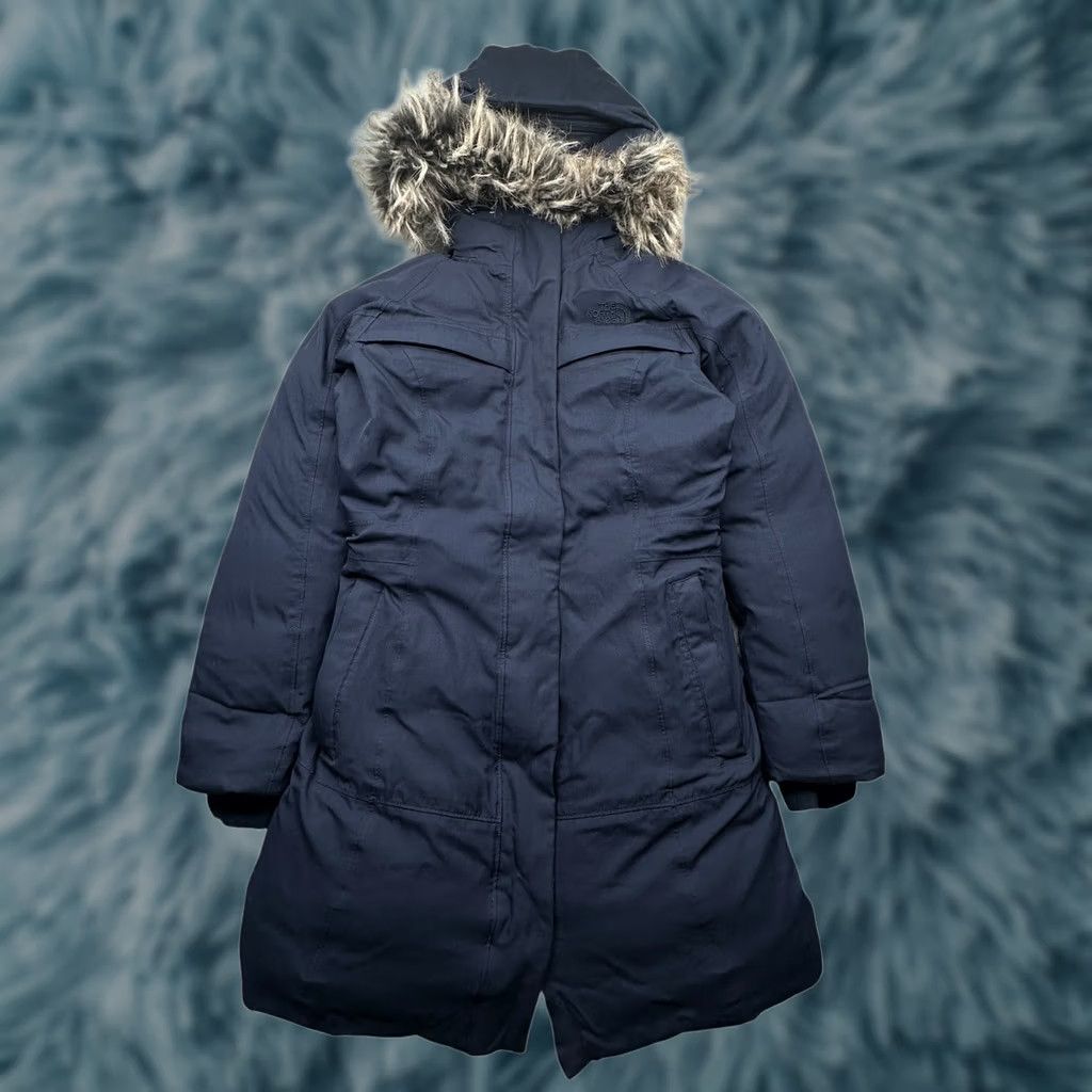 The North Face The North Face HyVent Goose Down Parka Puffer Jacket Womens XS Navy Fur Hood ANHD Size XS / US 0-2 / IT 36-38 - 1 Thumbnail