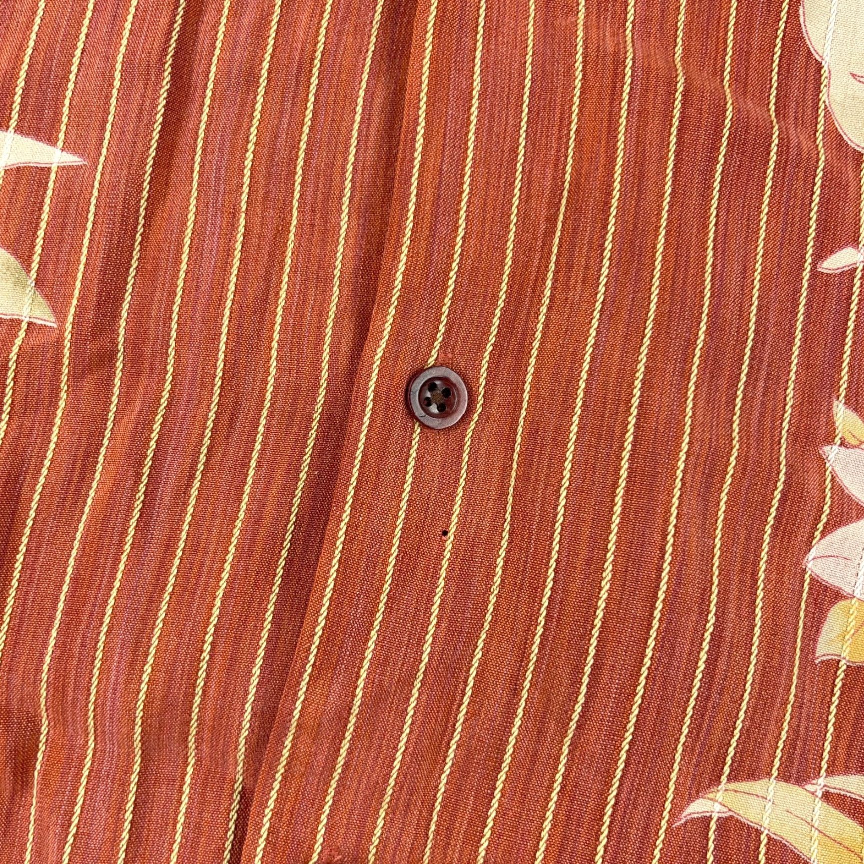 Tommy Bahama VINTAGE Tommy Bahama Shirt Men Medium Orange Button Up Hawaiian Floral Lyocell Tencel Size US M / EU 48-50 / 2 - 7 Thumbnail