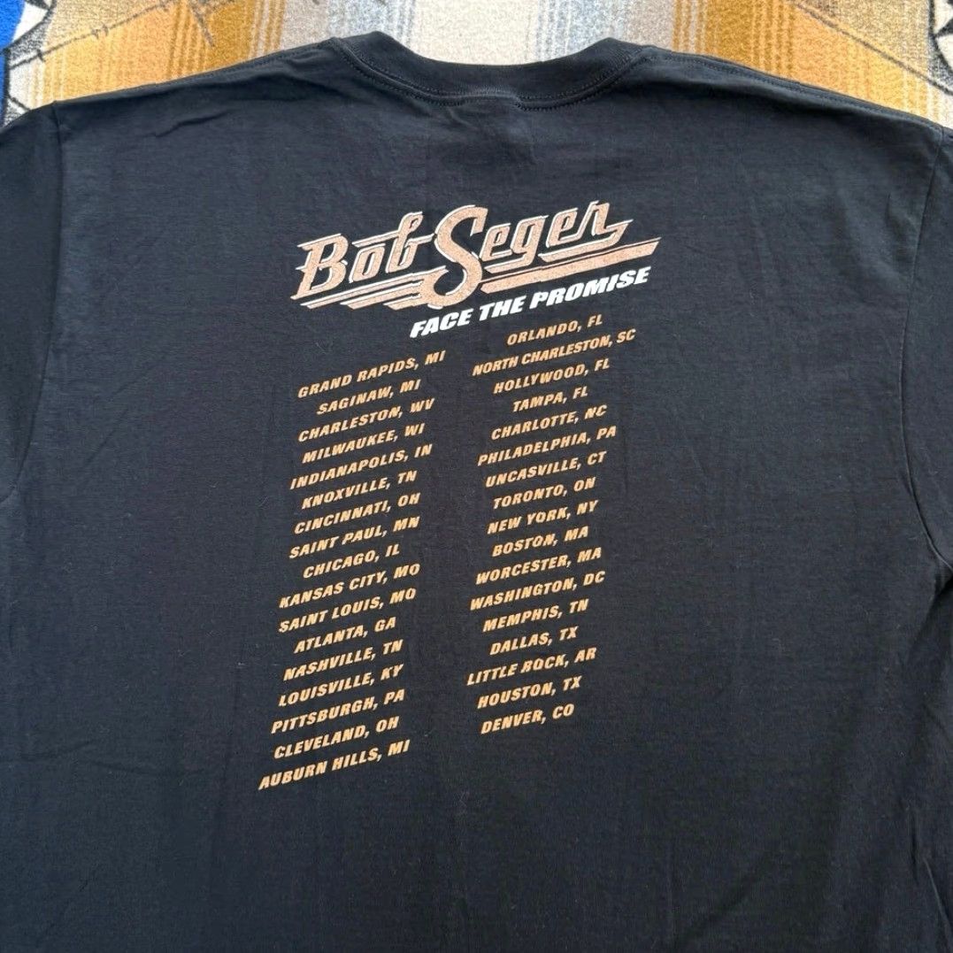 Anvil VINTAGE Y2K Bob Seger Face The Promise Concert Tour T-Shirt XL Black Short Sleeve Mens Cover Band Music 2000s Size US XL / EU 56 / 4 - 5 Thumbnail