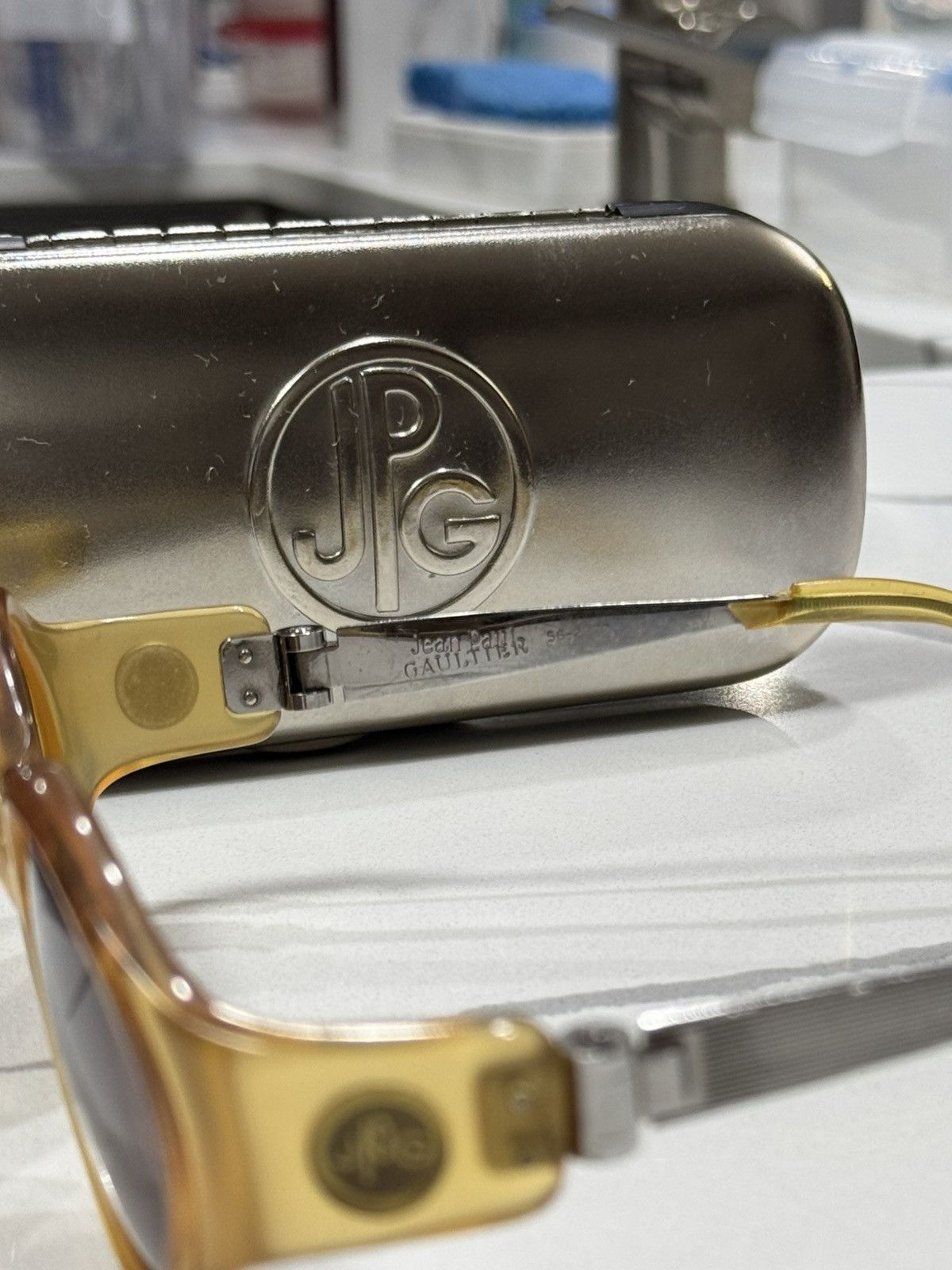 Jean Paul Gaultier VINTAGE JEAN PAUL GAULTIER 56-2272 STEAMPUNK SUNGLASSES Size ONE SIZE - 9 Thumbnail