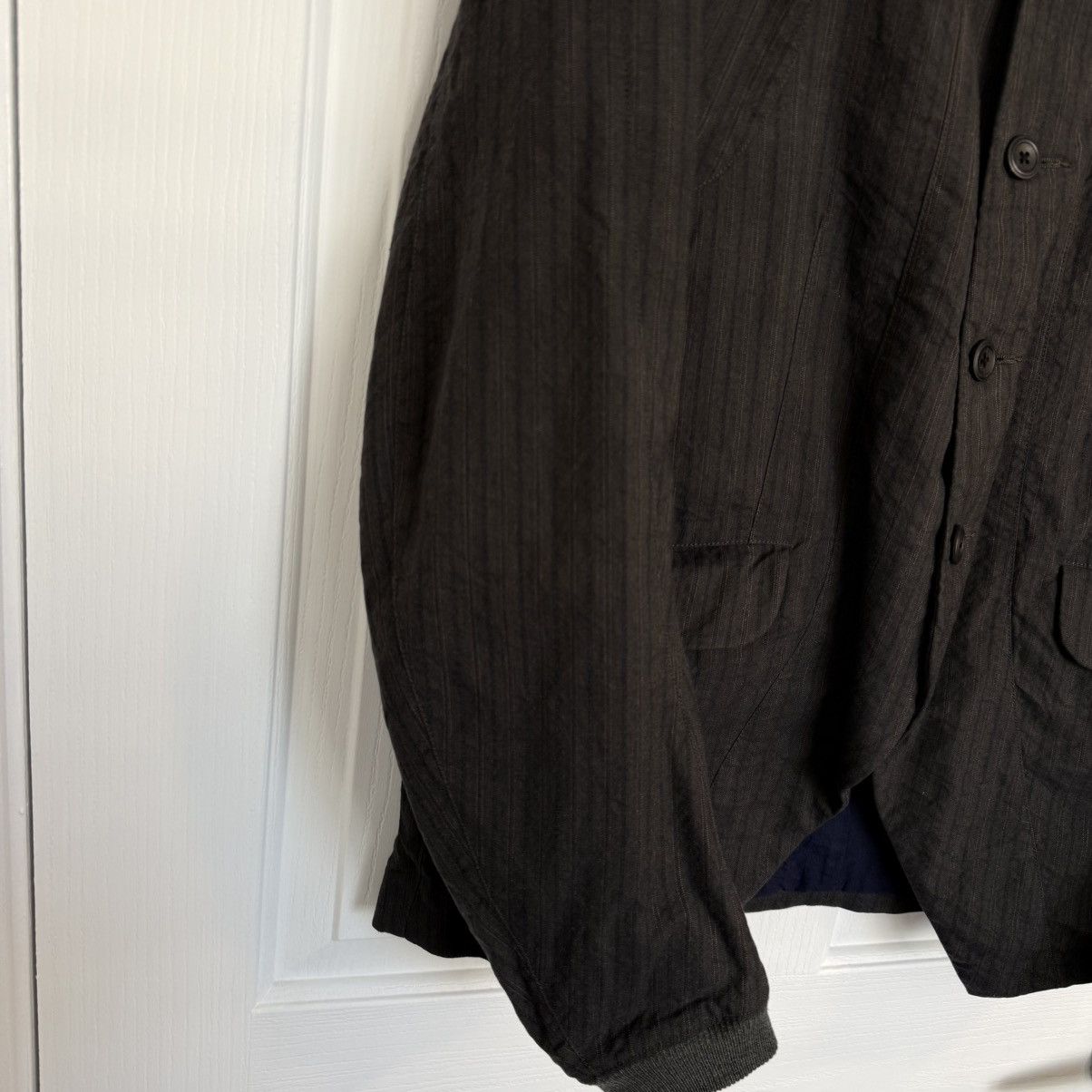 Ziggy Chen Ziggy Chen Structured Stripe wool blend Jacket – Artisan Size US M / EU 48-50 / 2 - 4 Thumbnail
