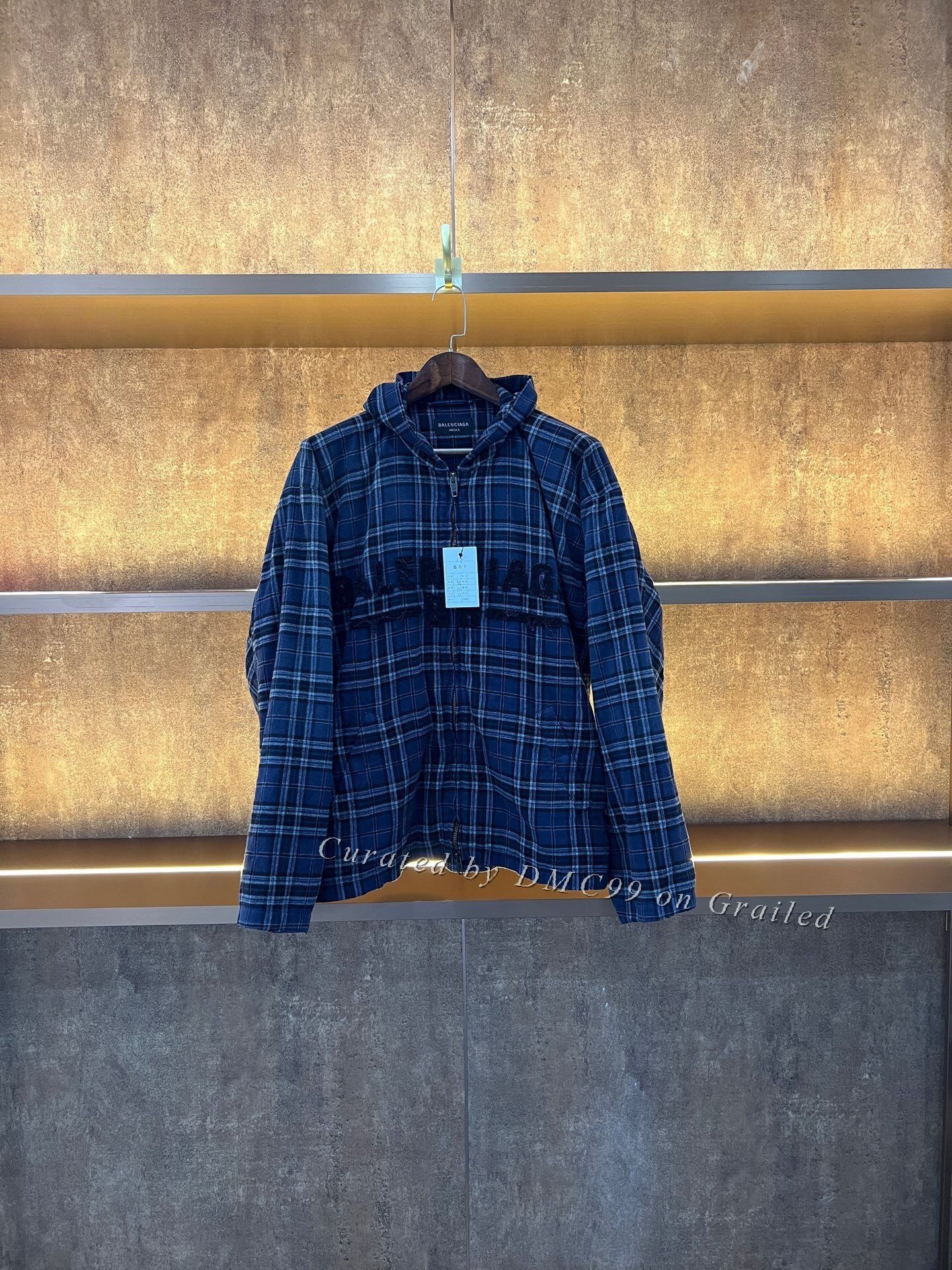Balenciaga Balenciaga Embroidered Plaid Coat Size US S / EU 44-46 / 1 - 1 Thumbnail