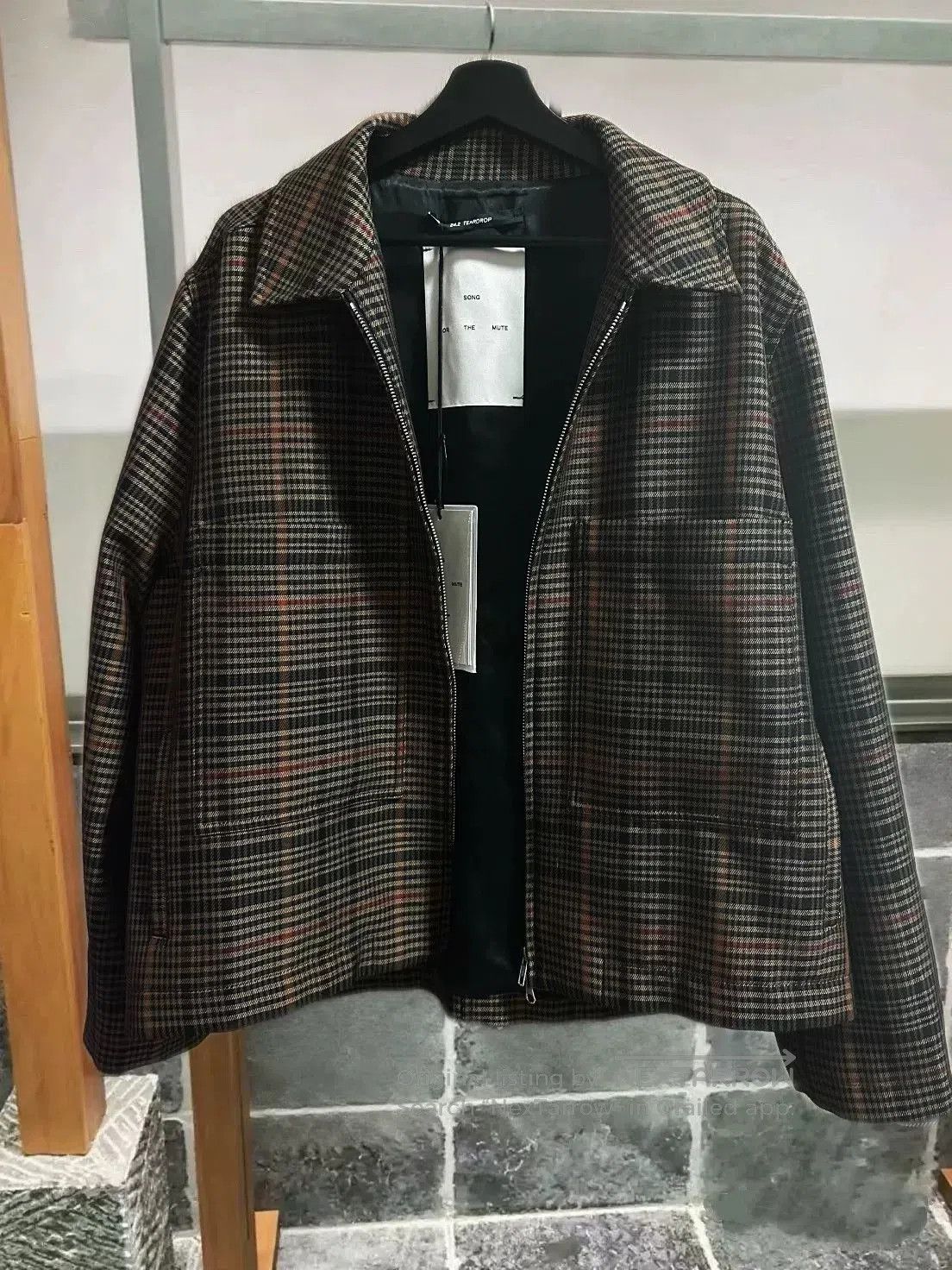 Song For The Mute SFTM 24.2 Teardrop Houndstooth Jacket. Size US M / EU 48-50 / 2 - 1 Thumbnail