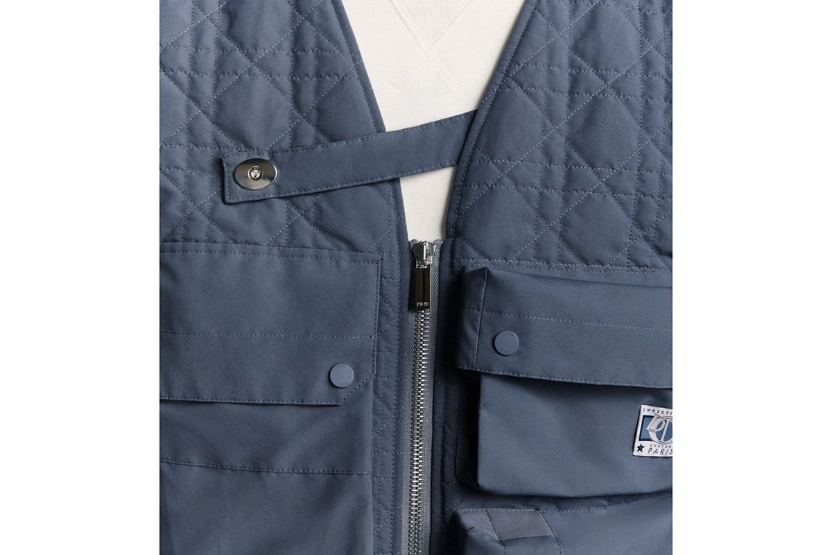 Dior o1bcso1str0226 Cannage Vest in Blue Size US XL / EU 56 / 4 - 6 Thumbnail