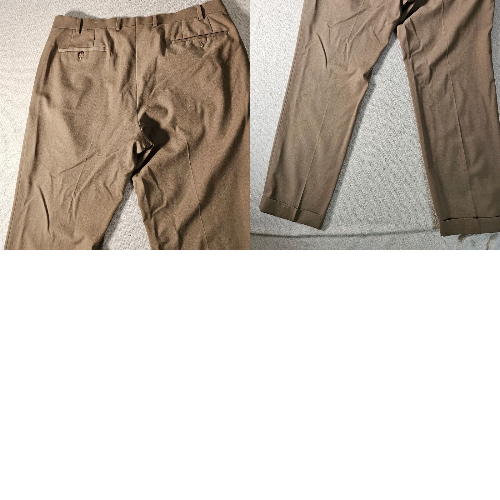 Ralph Lauren Lauren Ralph Lauren Men Dress Pants Wool 36x30 Tan Brown Pleated Cuff Classic Straight 30 Inseam Size 36 Regular Dry-clean Only N/A Size US 36 / EU 52 - 8 Thumbnail