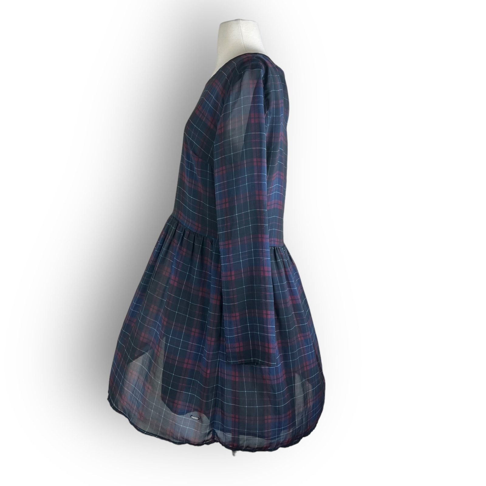 Pepe Jeans Pepe Jeans | Bloom Retro Tartan Plaid Babydall Dress Size L / US 10 / IT 46 - 6 Thumbnail