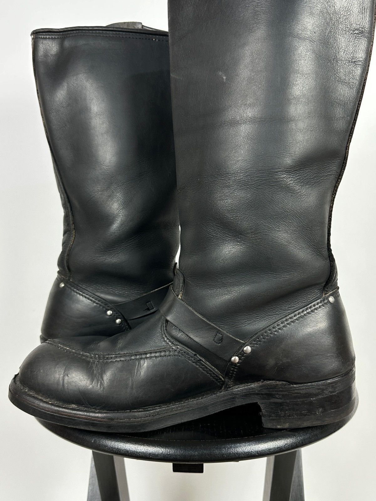 Harley Davidson 80s Vintage Harley Davidson Eagle Leather Motorcycle Boots Size US 9.5 / EU 42-43 - 18 Thumbnail
