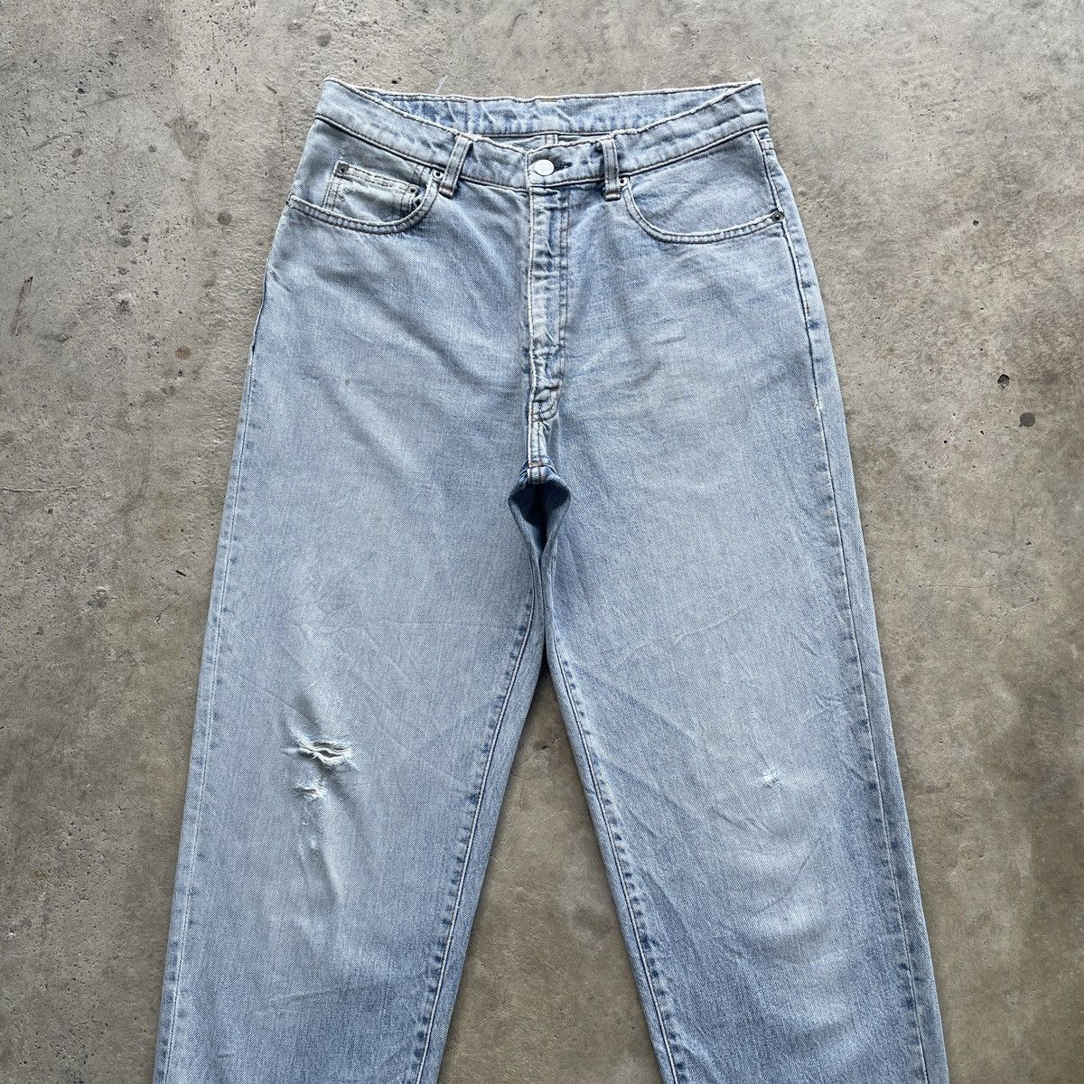 Japanese Brand Vintage Japanese Denim Wash Faded Jeans Distressed Pants W31 Size US 31 - 3 Thumbnail
