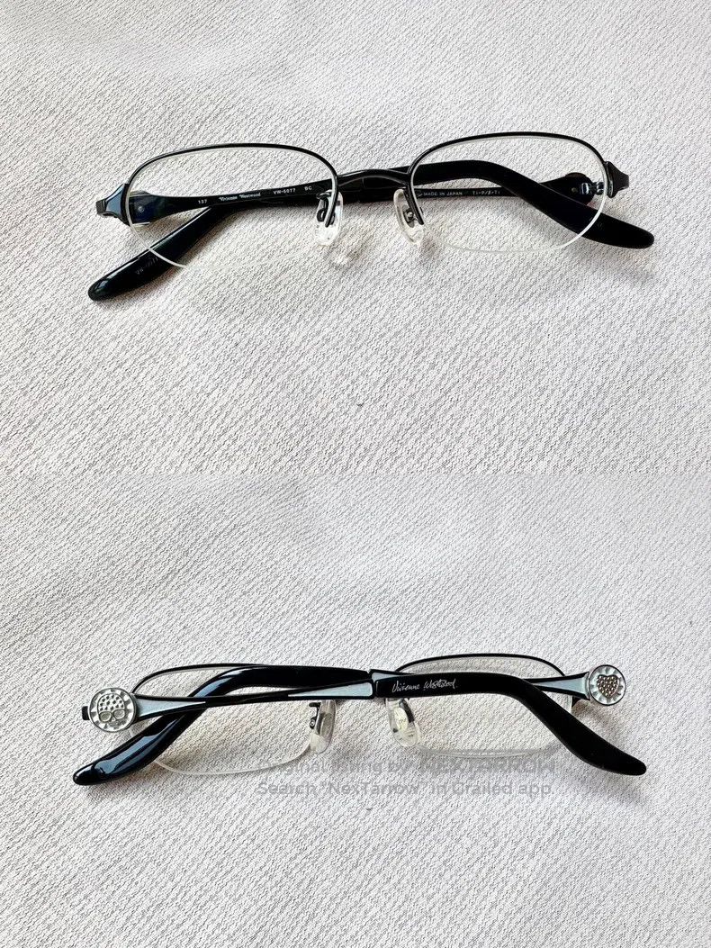 Vivienne Westwood Vivienne Westwood Black half frame skull heart eyeglasses Size ONE SIZE - 2 Thumbnail