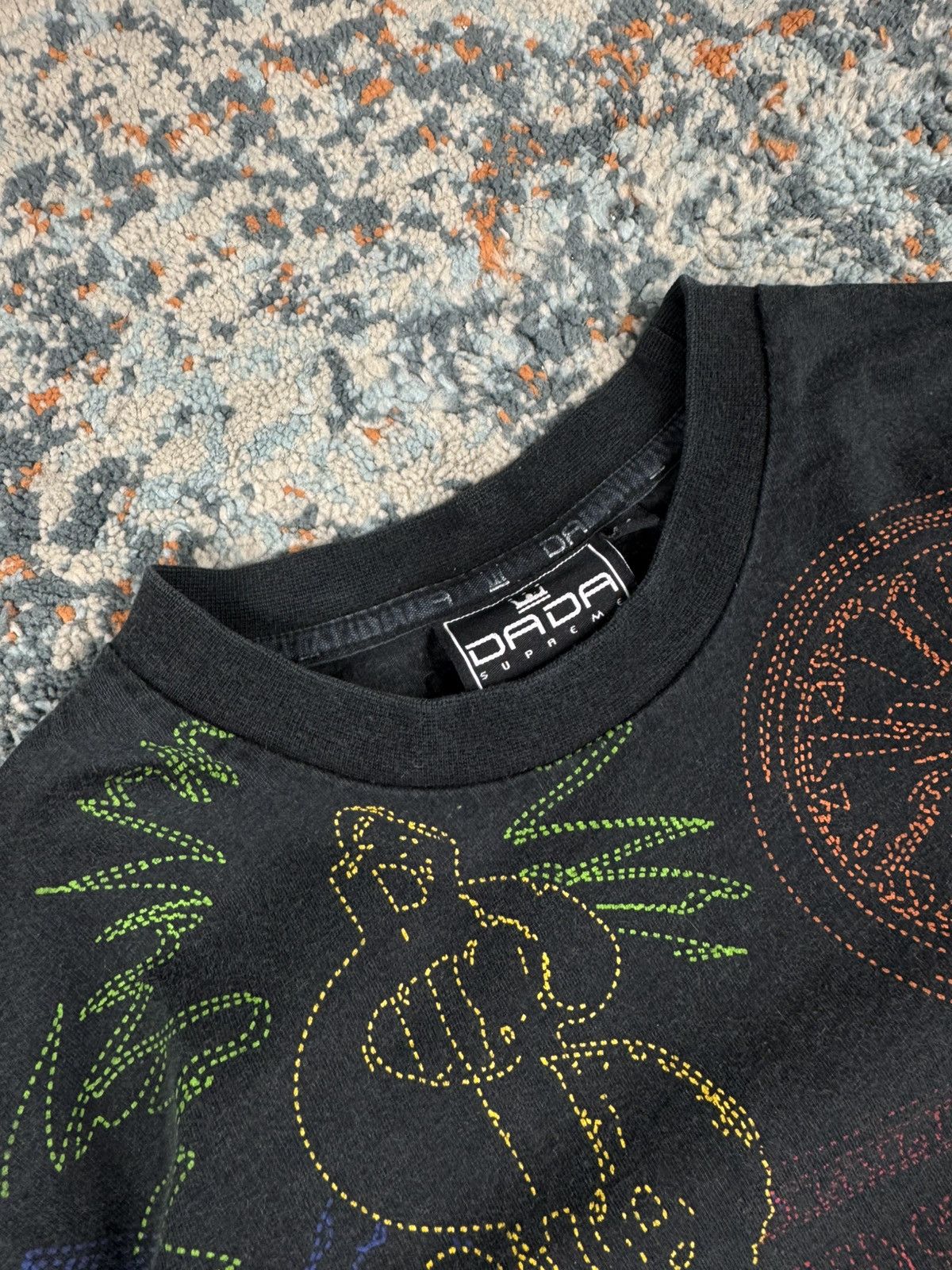 Damani Dada × Vintage Vintage 90s Dada Supreme all over print graphic tee Size US XL / EU 56 / 4 - 7 Thumbnail